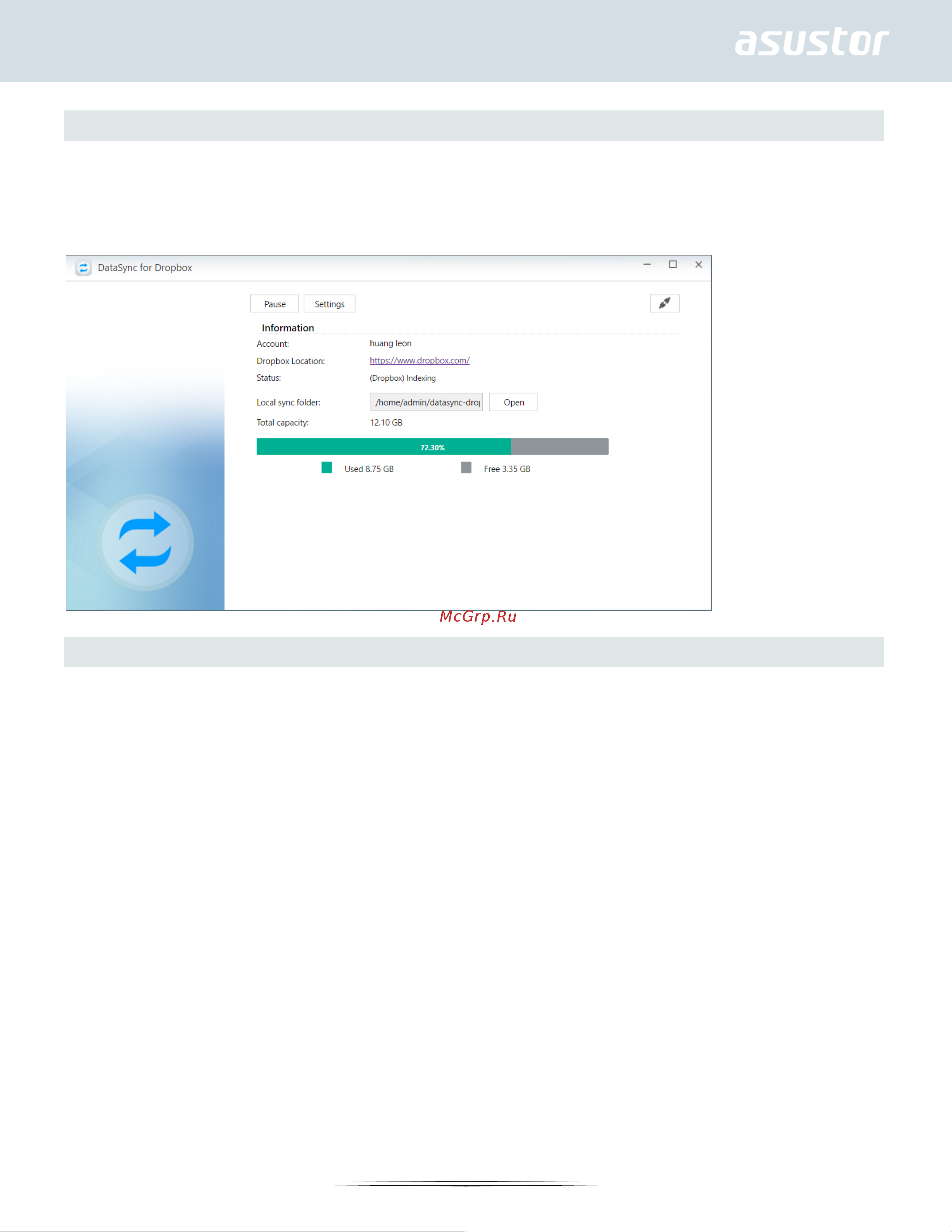 Asustor NIMBUSTOR 2  AS5202T [118/143] Datasync for dropbox