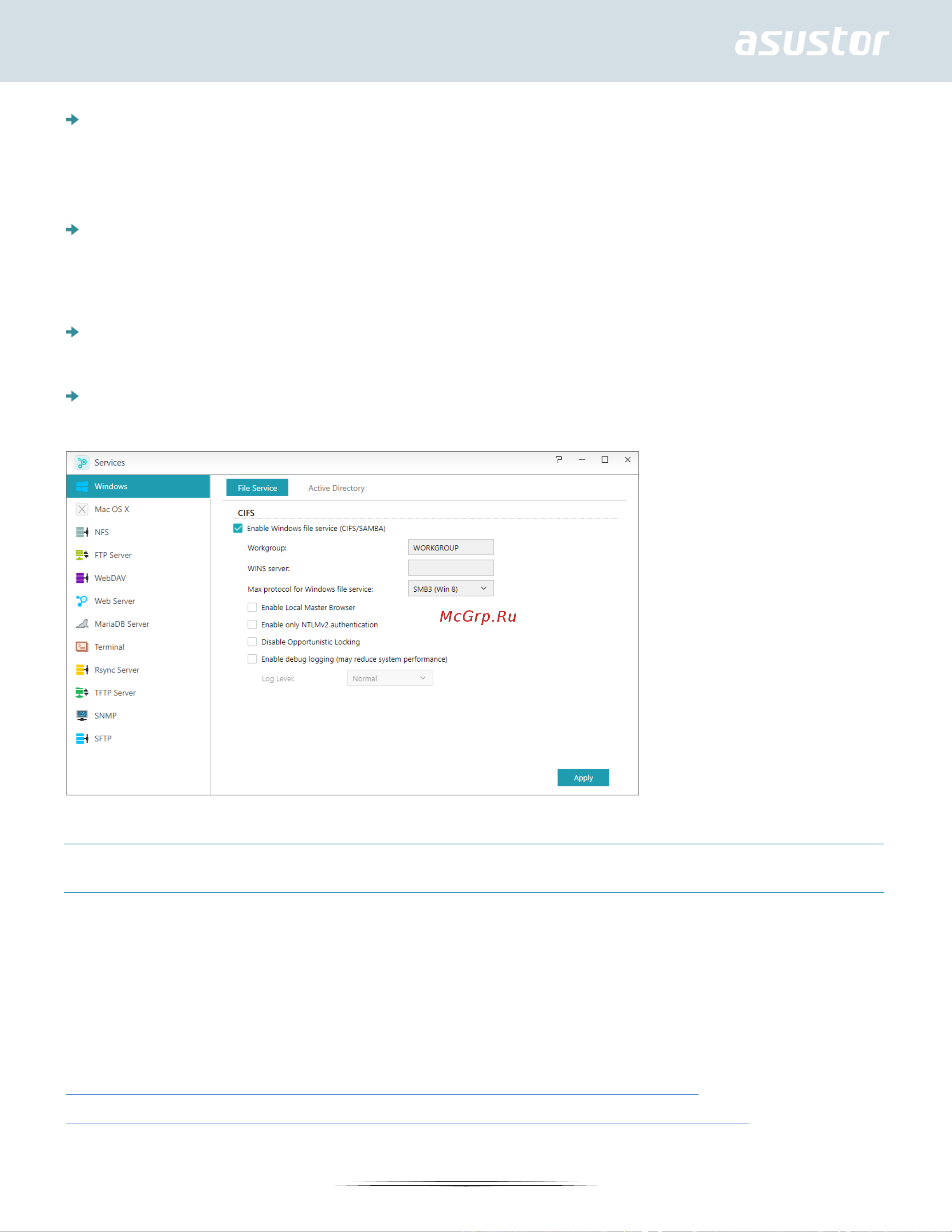 Asustor NIMBUSTOR 2  AS5202T [33/143] О windows active directory