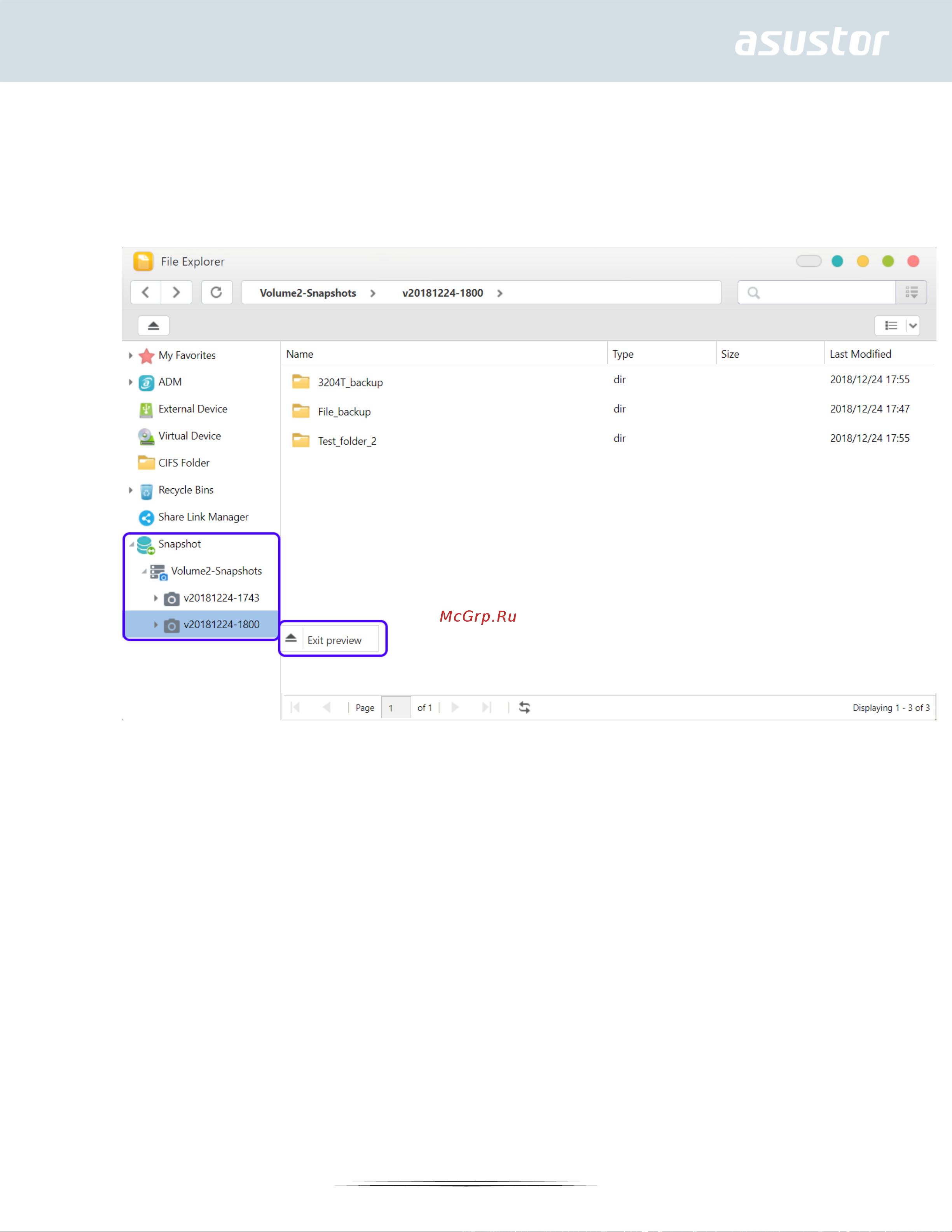 Asustor NIMBUSTOR 2  AS5202T [56/143] Note adm will stop creating snapshots if a new snapshot exceeds the maximum amount of snapshots while all previous snapshots are locked users need to manually remove the locked snapshots and then can create snapshots again