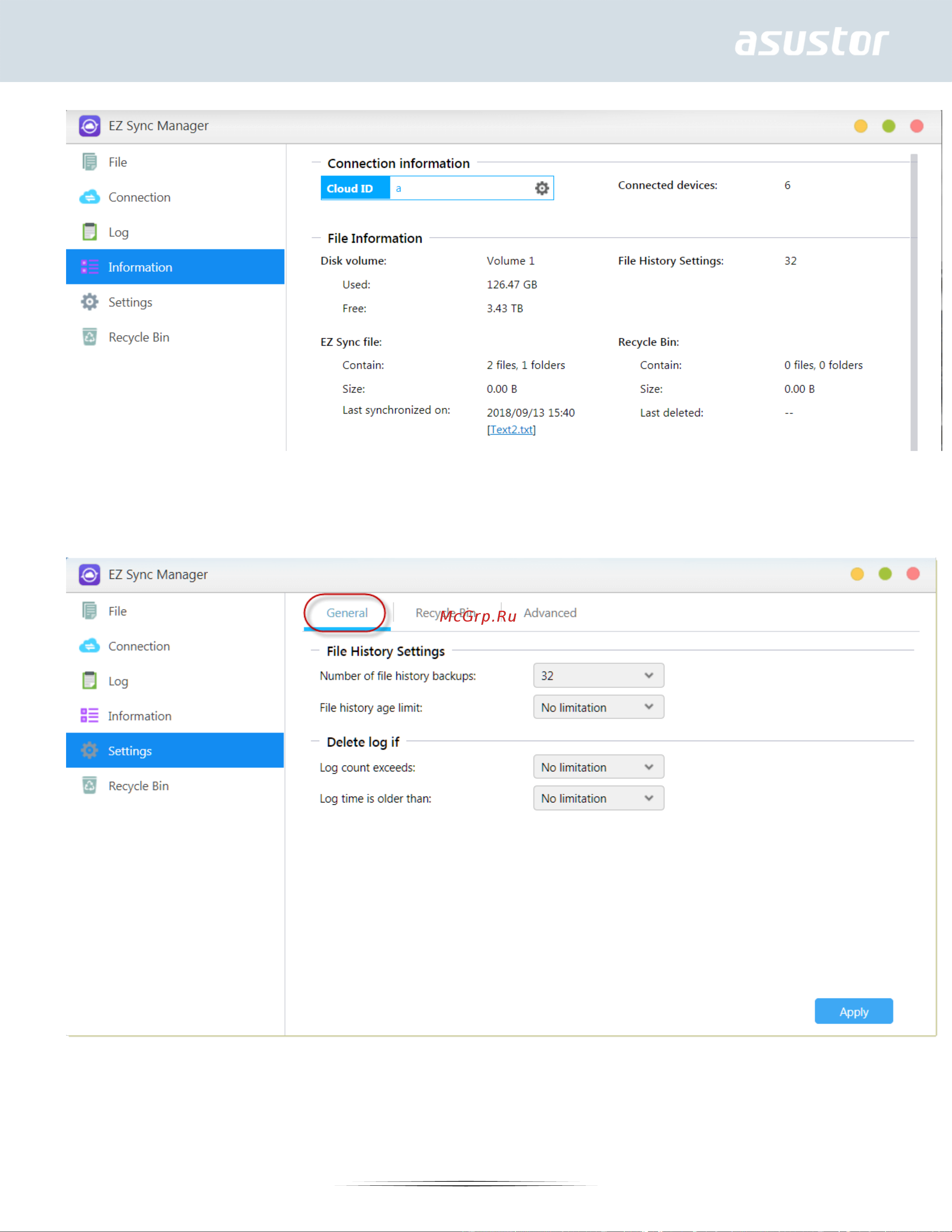 Asustor NIMBUSTOR 2  AS5202T [68/143] Settings