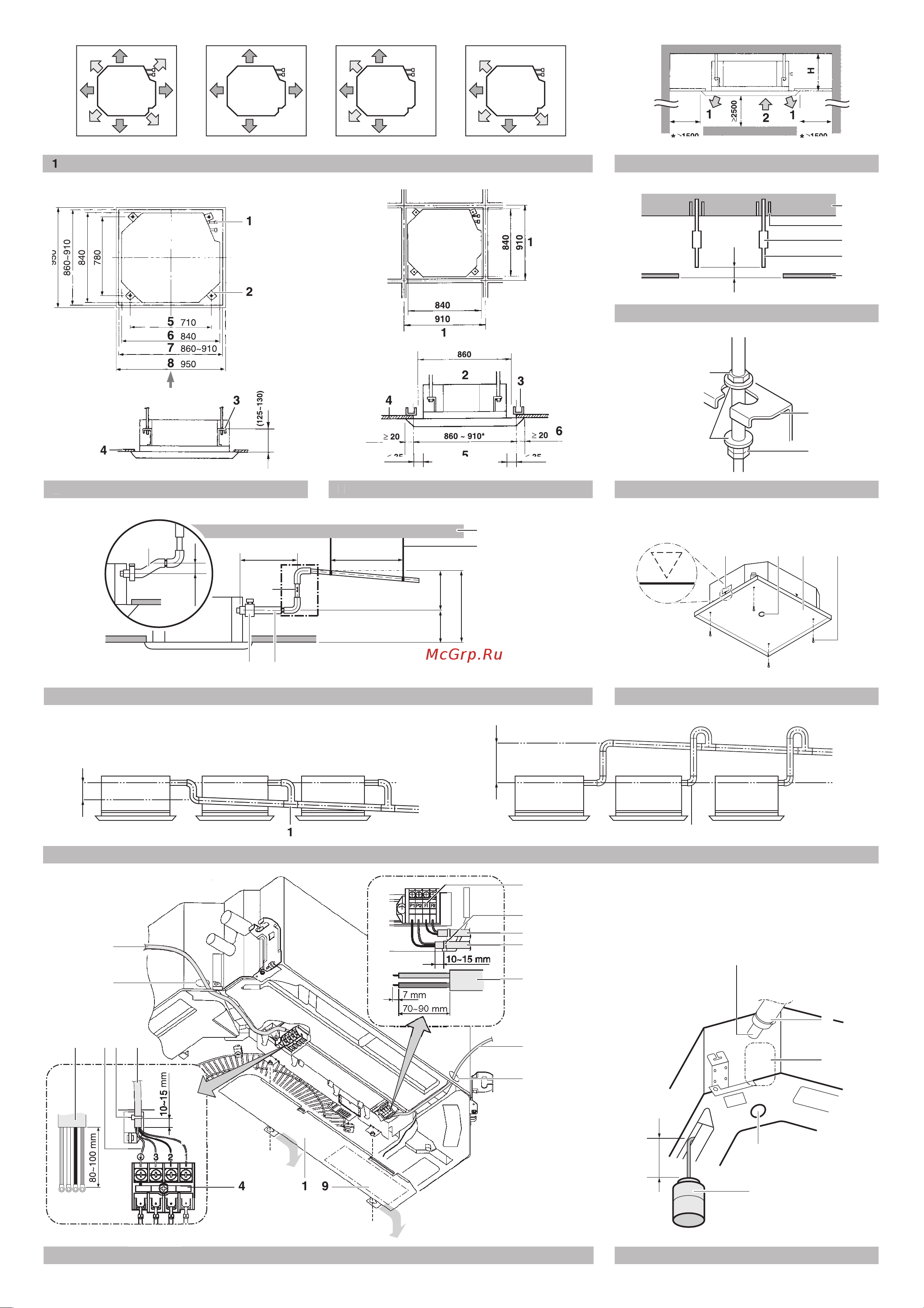Daikin FCQ71C8VEB Инструкция по монтажу онлайн [2/18] 601696