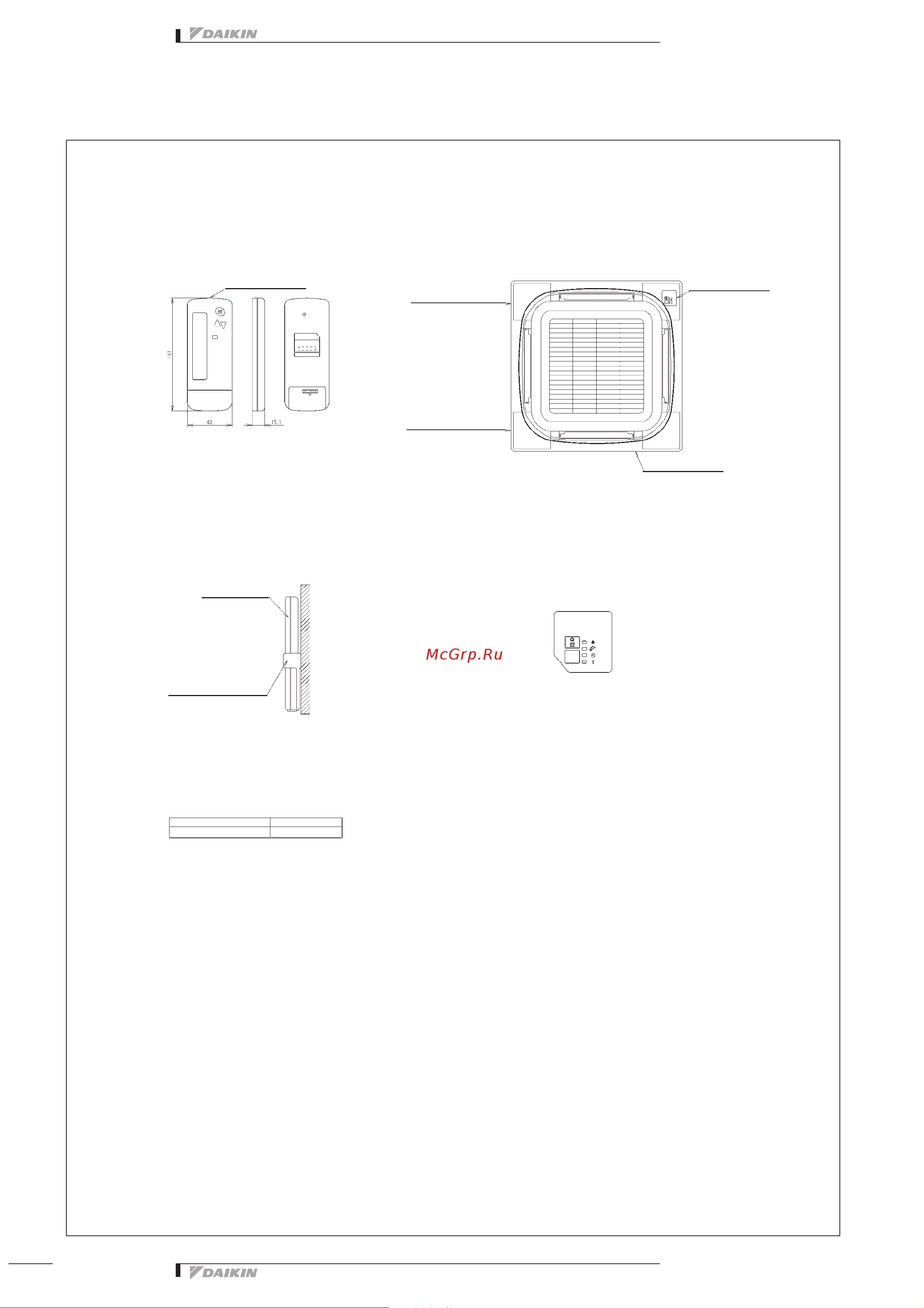 Daikin FCQH100D8VEB [11/25] 4 dimensional drawing