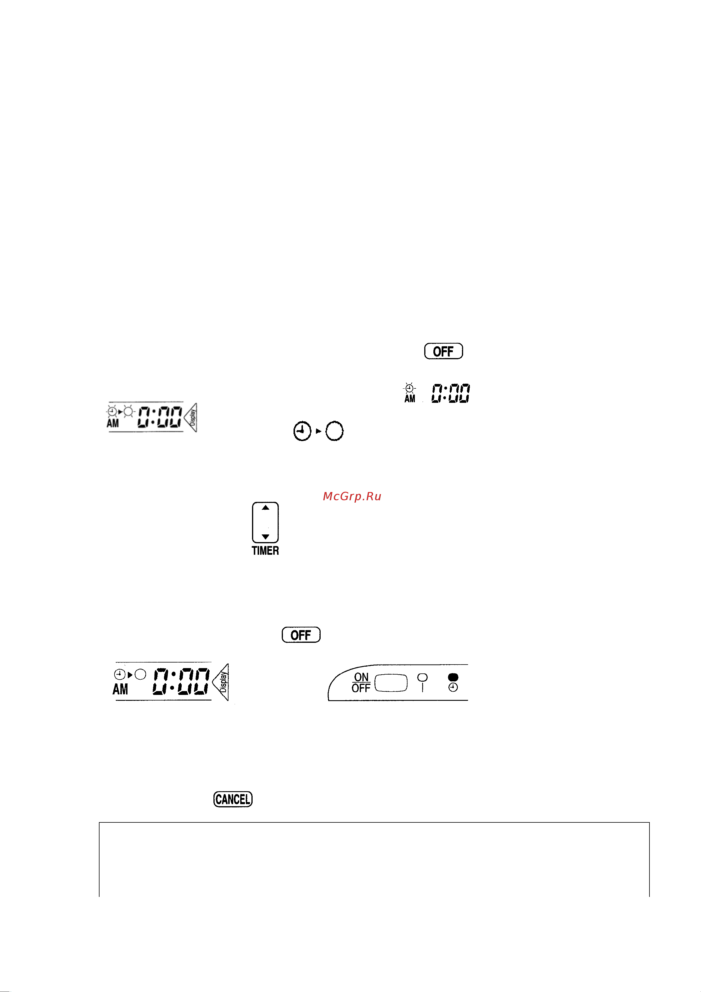 Daikin FTY35JV1B [19/30] Работа с таймером