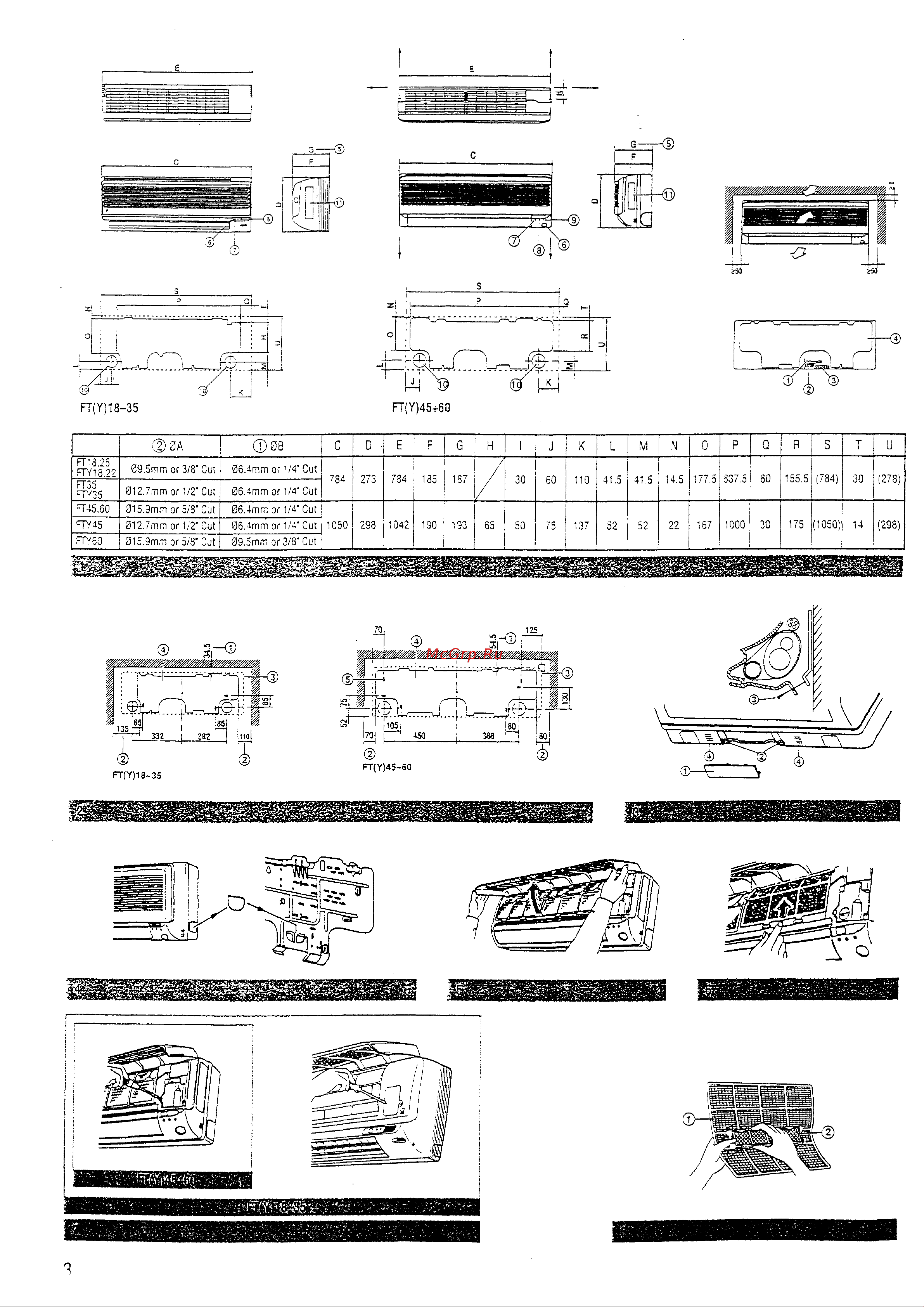 Daikin FT35JV1B [3/9] D e f g h