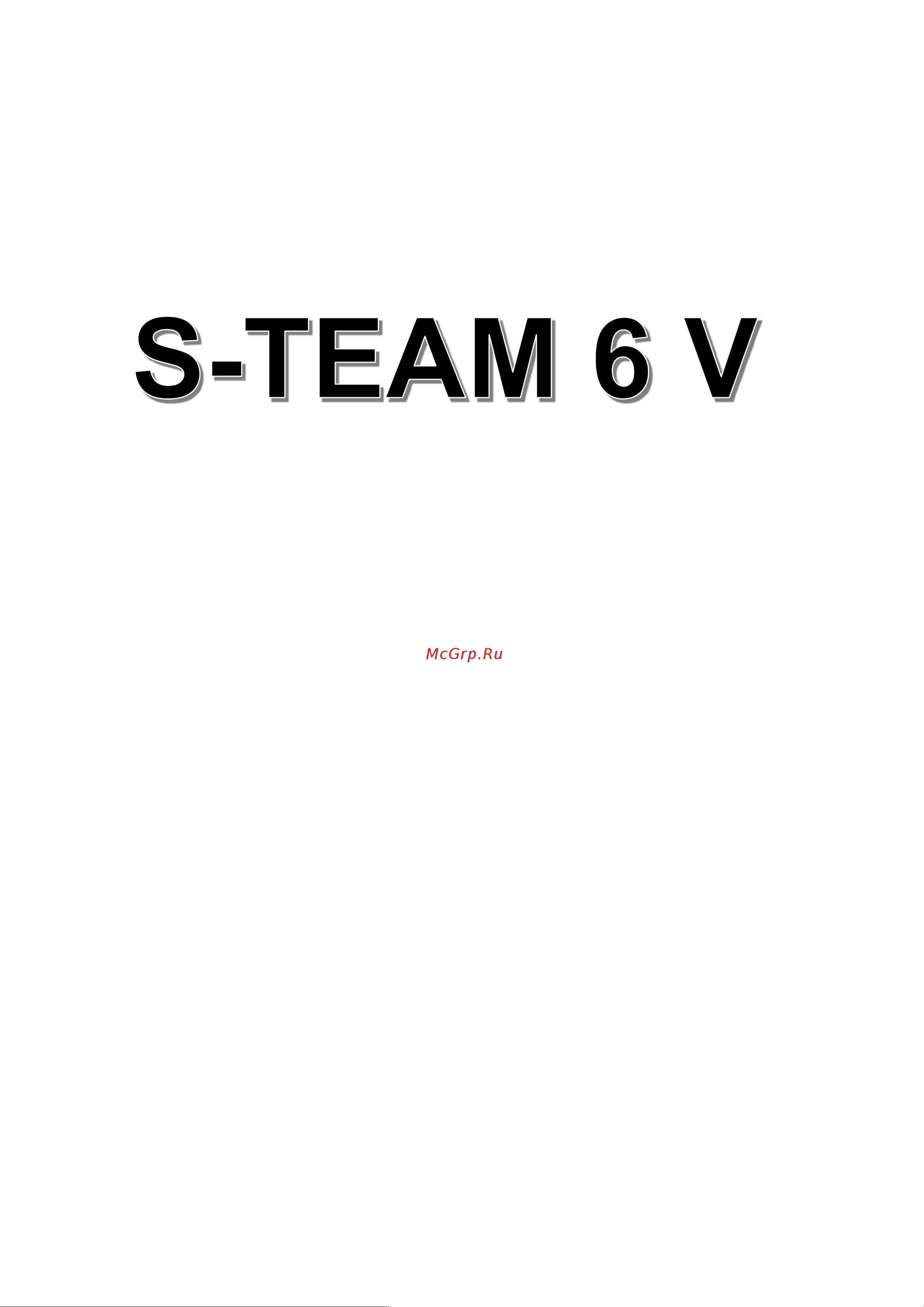 Ghibli S-TEAM 6 V [11/48] Operating instruction manual