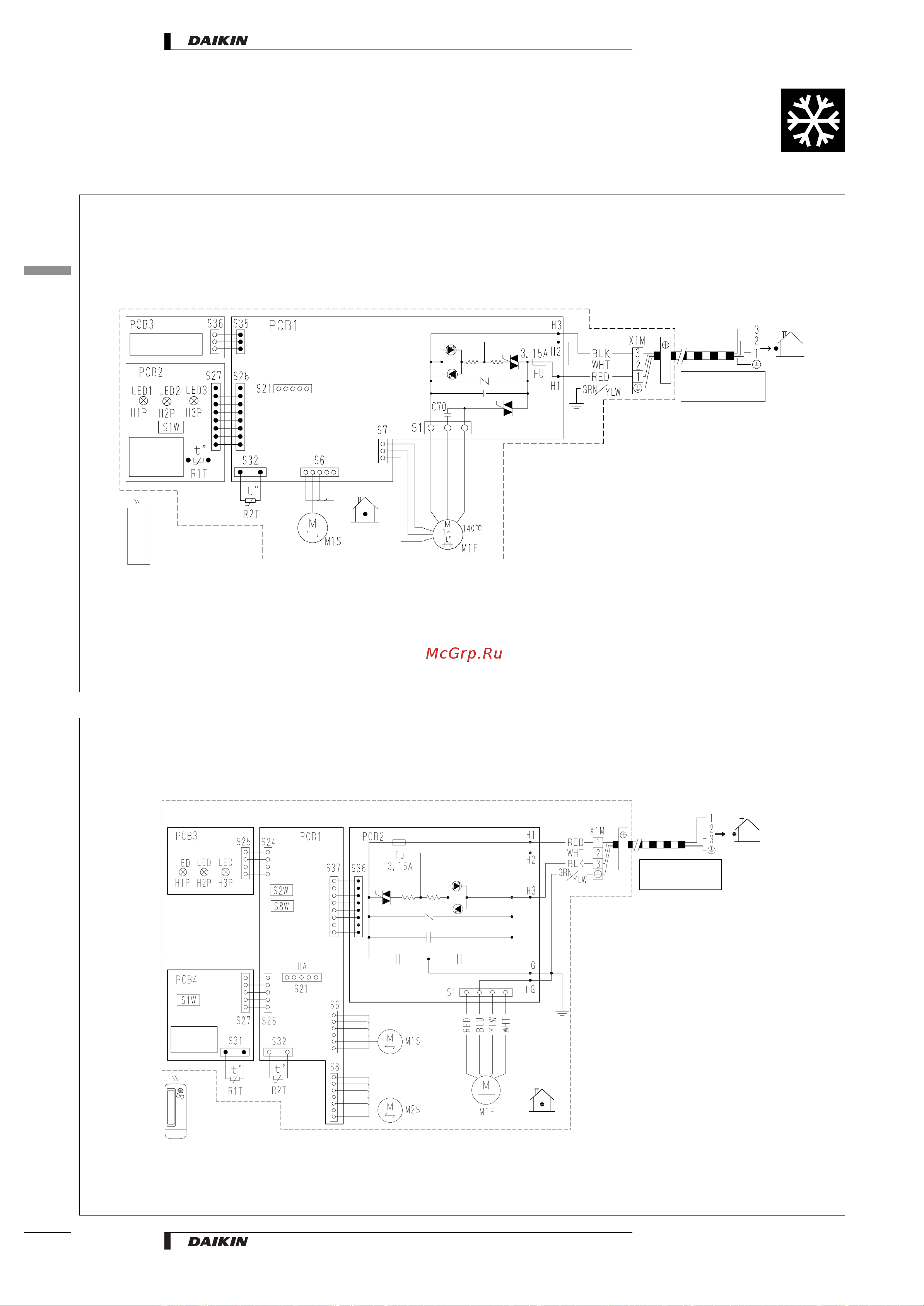 Daikin FTX35JAV1NB [12/29] Wiring diagrams