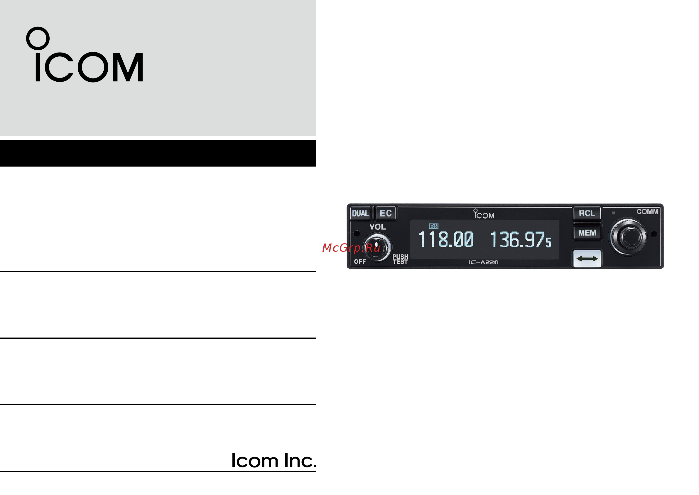 Icom IC-M85 Инструкция по эксплуатации онлайн
