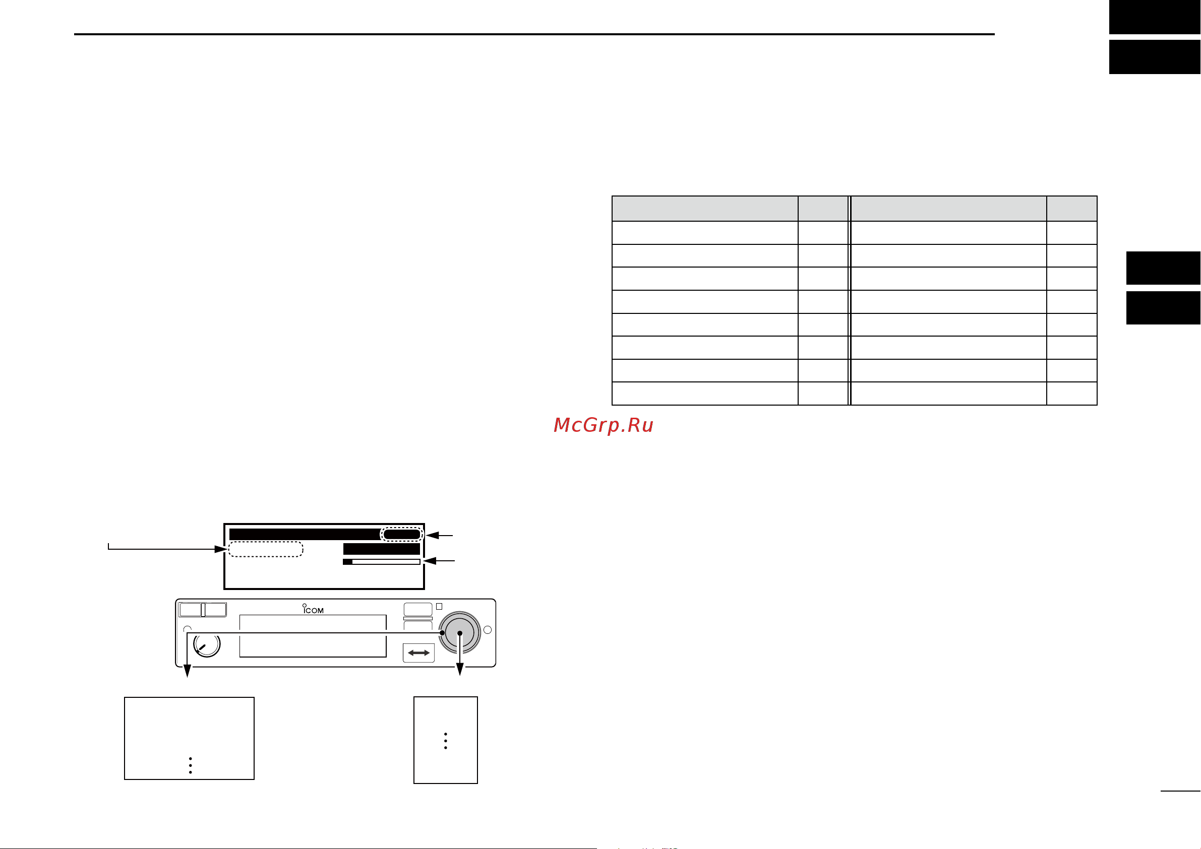 Icom IC-A220 [25/40] Menu mode