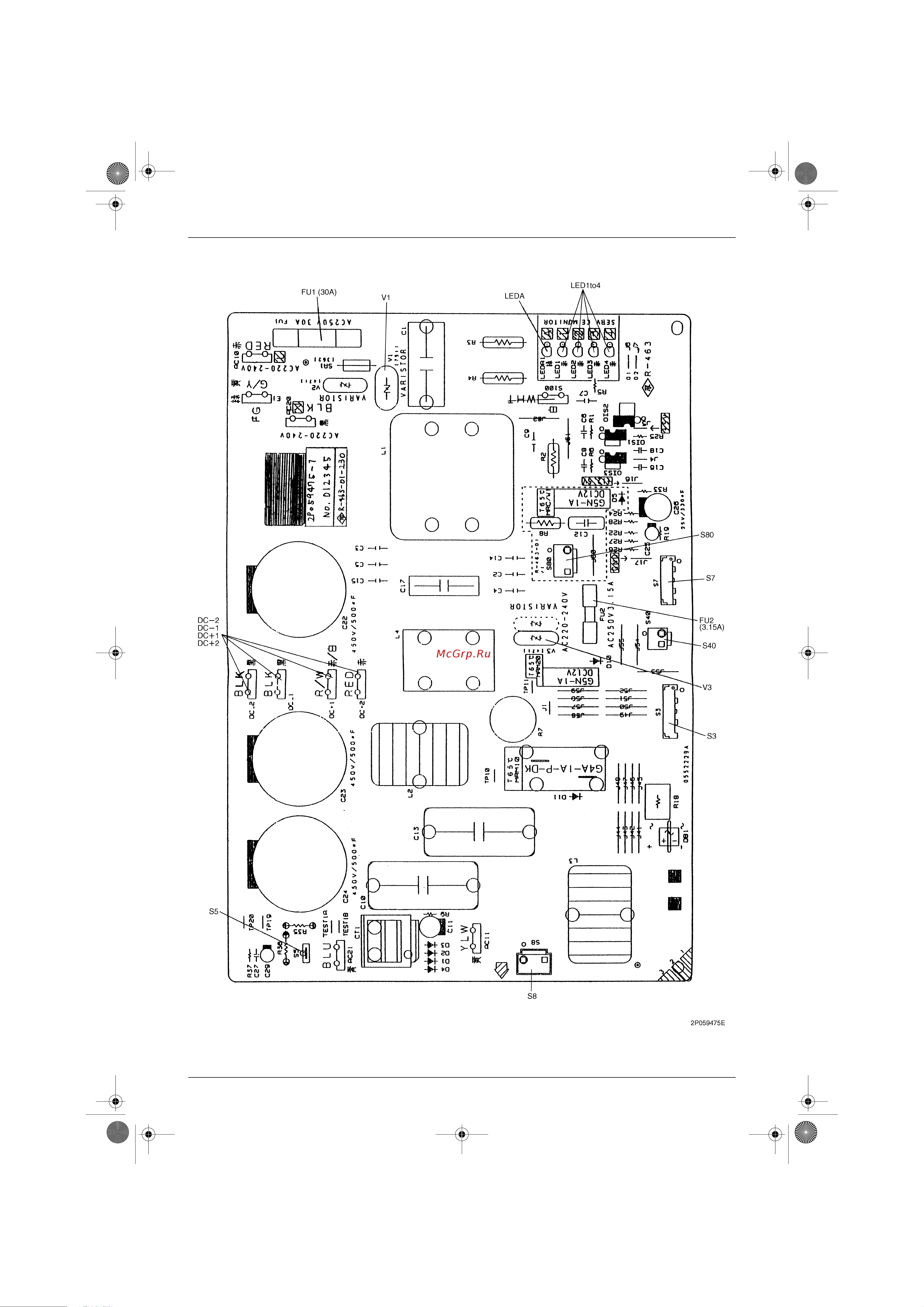 Daikin FTXD50JV1B [23/164] Filter pcb