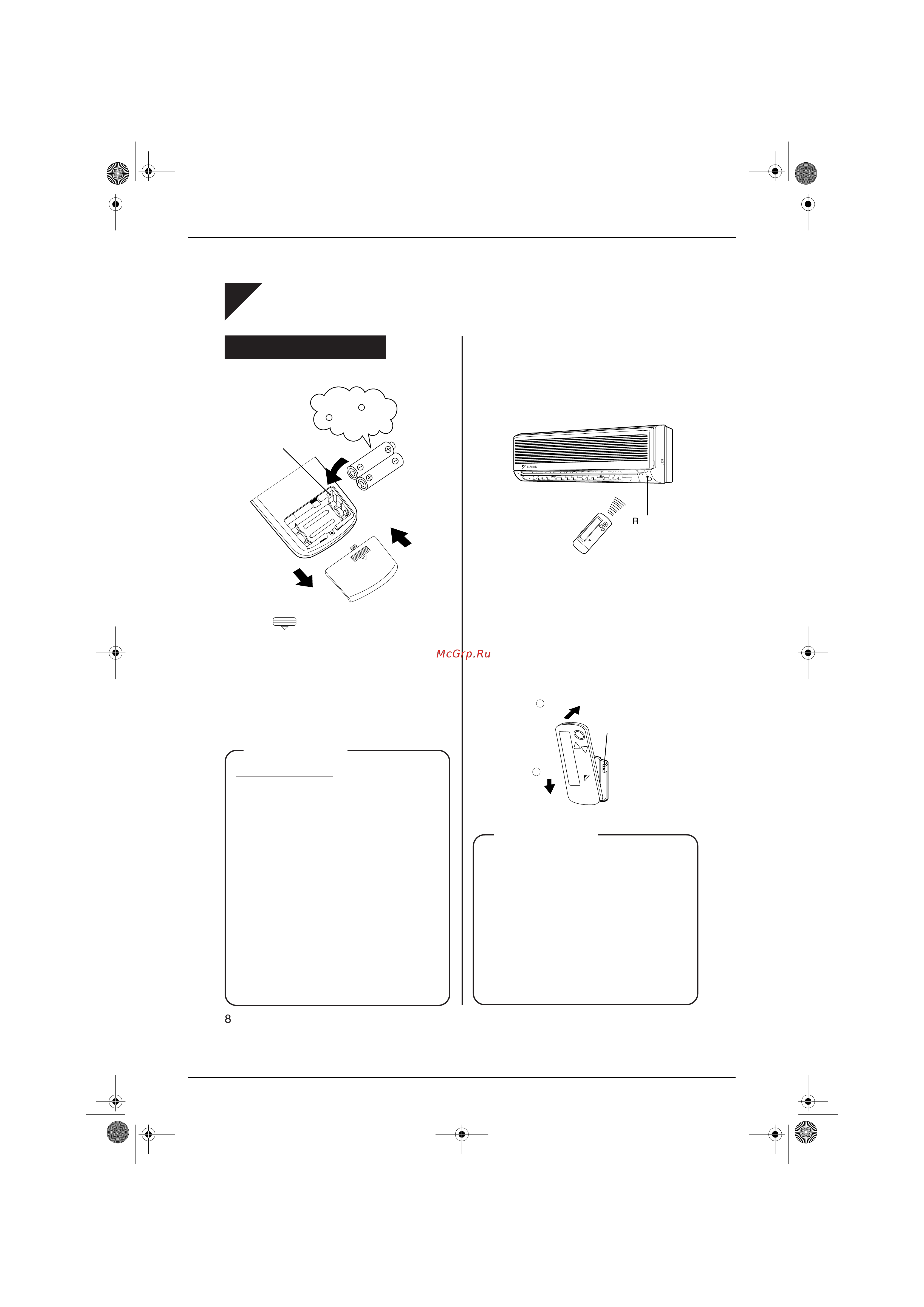 Daikin FTXD50JV1B [60/164] Preparation before operation