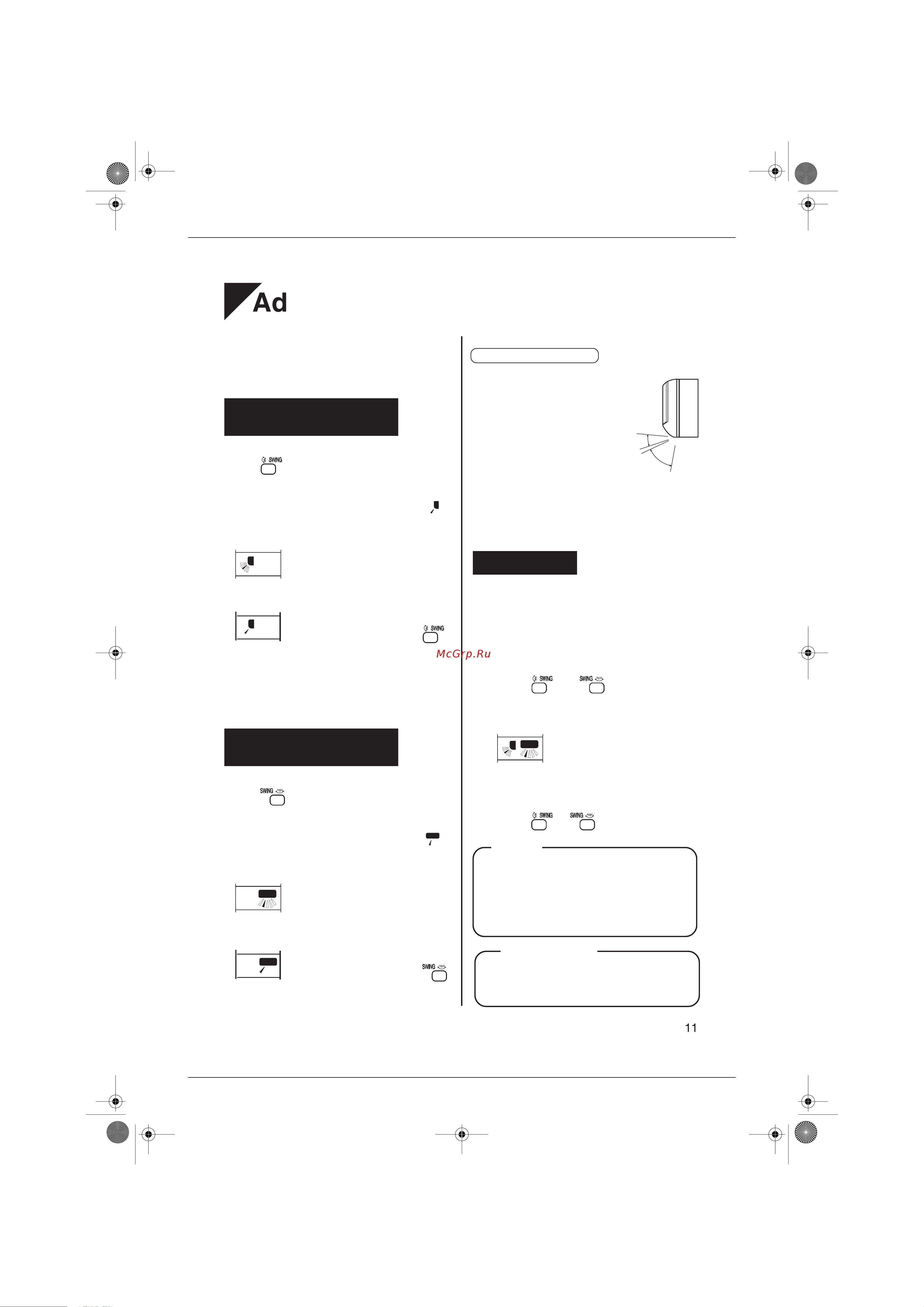 Daikin FTXD50JV1B [63/164] Adjusting the air flow direction