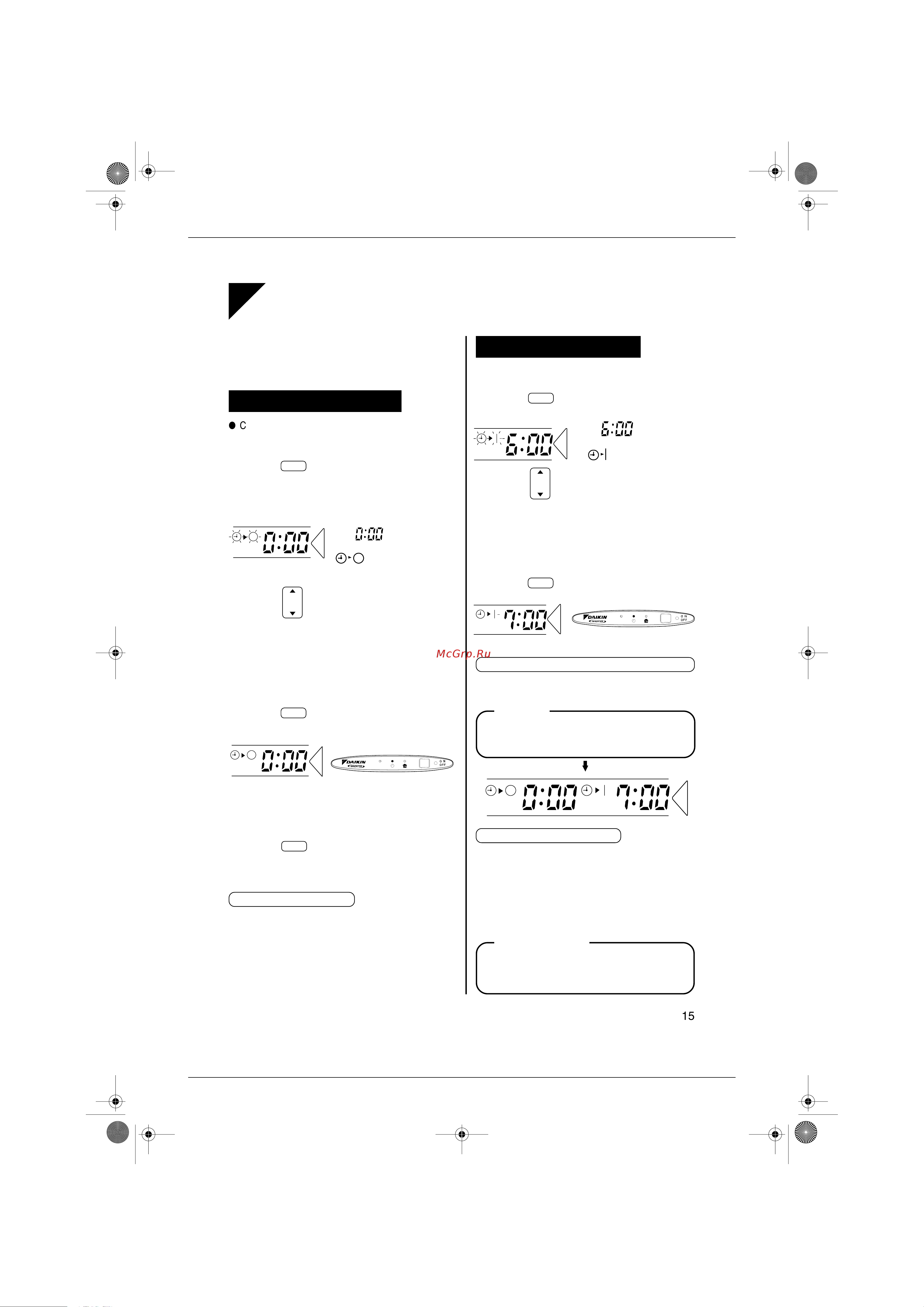Daikin FTXD50JV1B [83/164] Timer operation