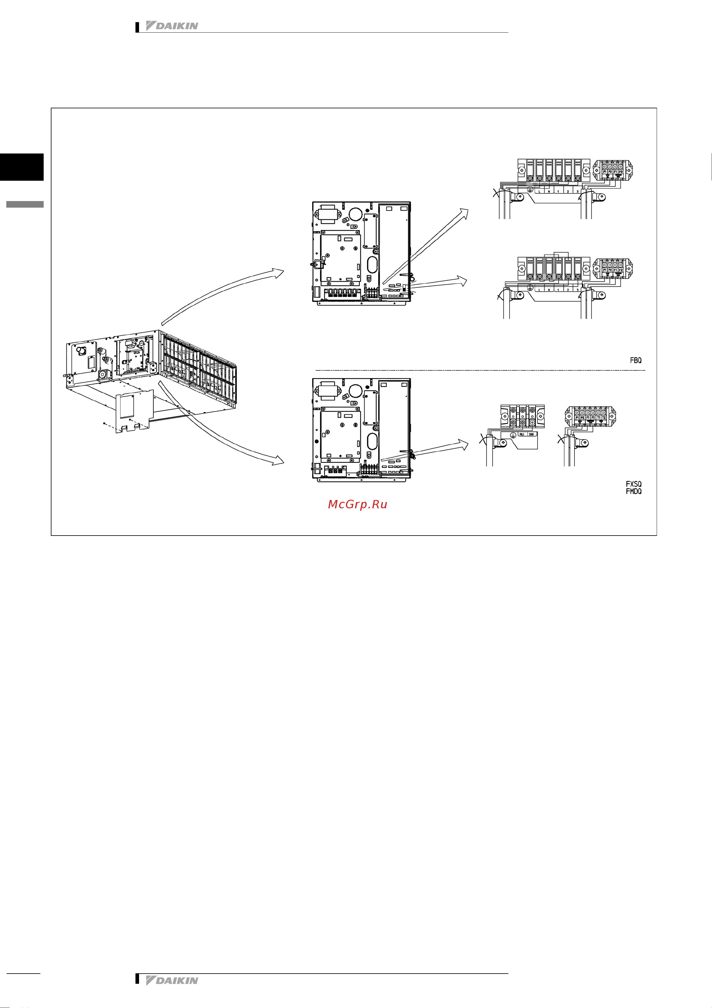 Daikin FBQ140C7VEB [21/21] 3 подключение распределительной коробки