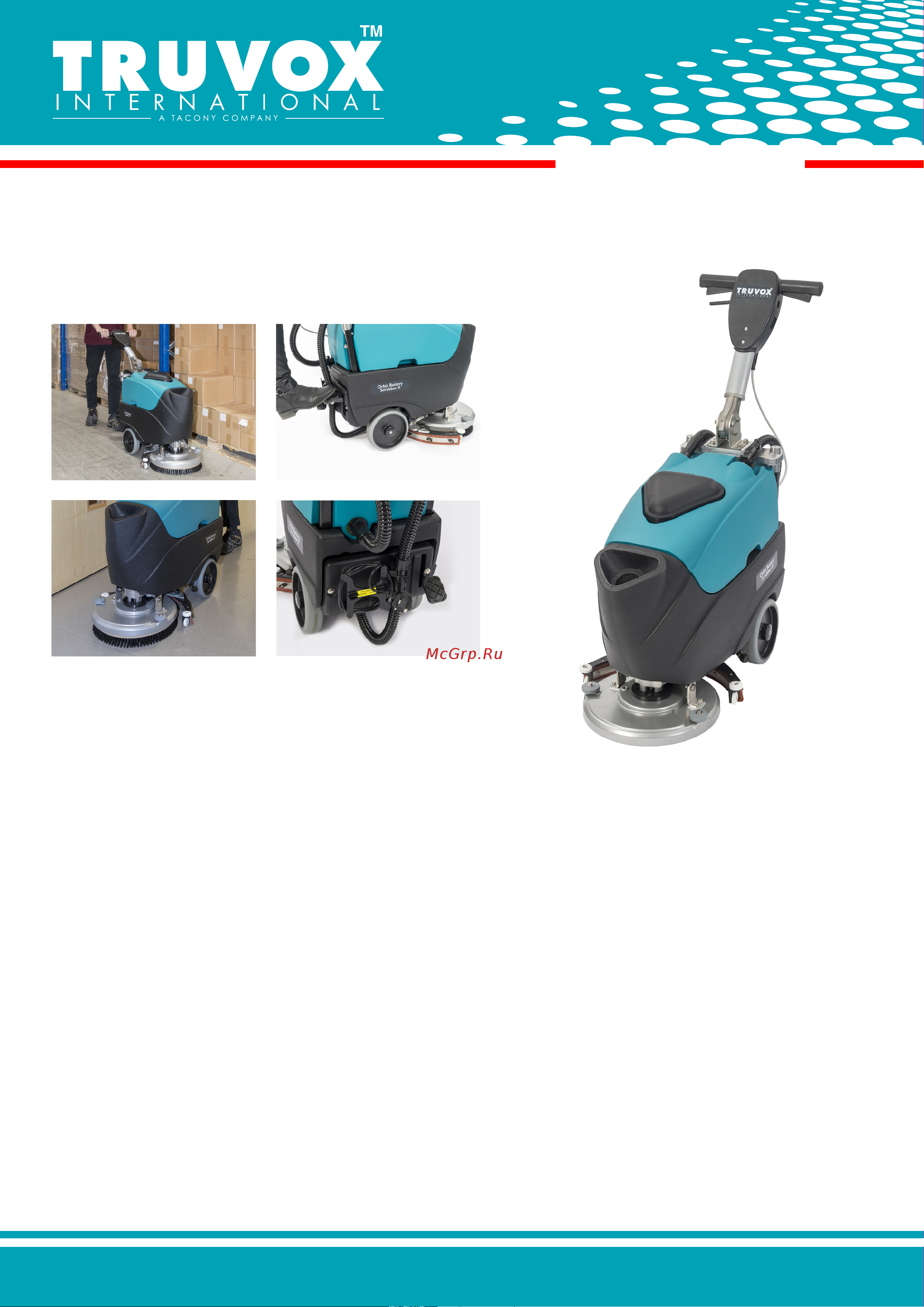 Truvox ORBIS BATTERY SCRUBBER Брошюра онлайн