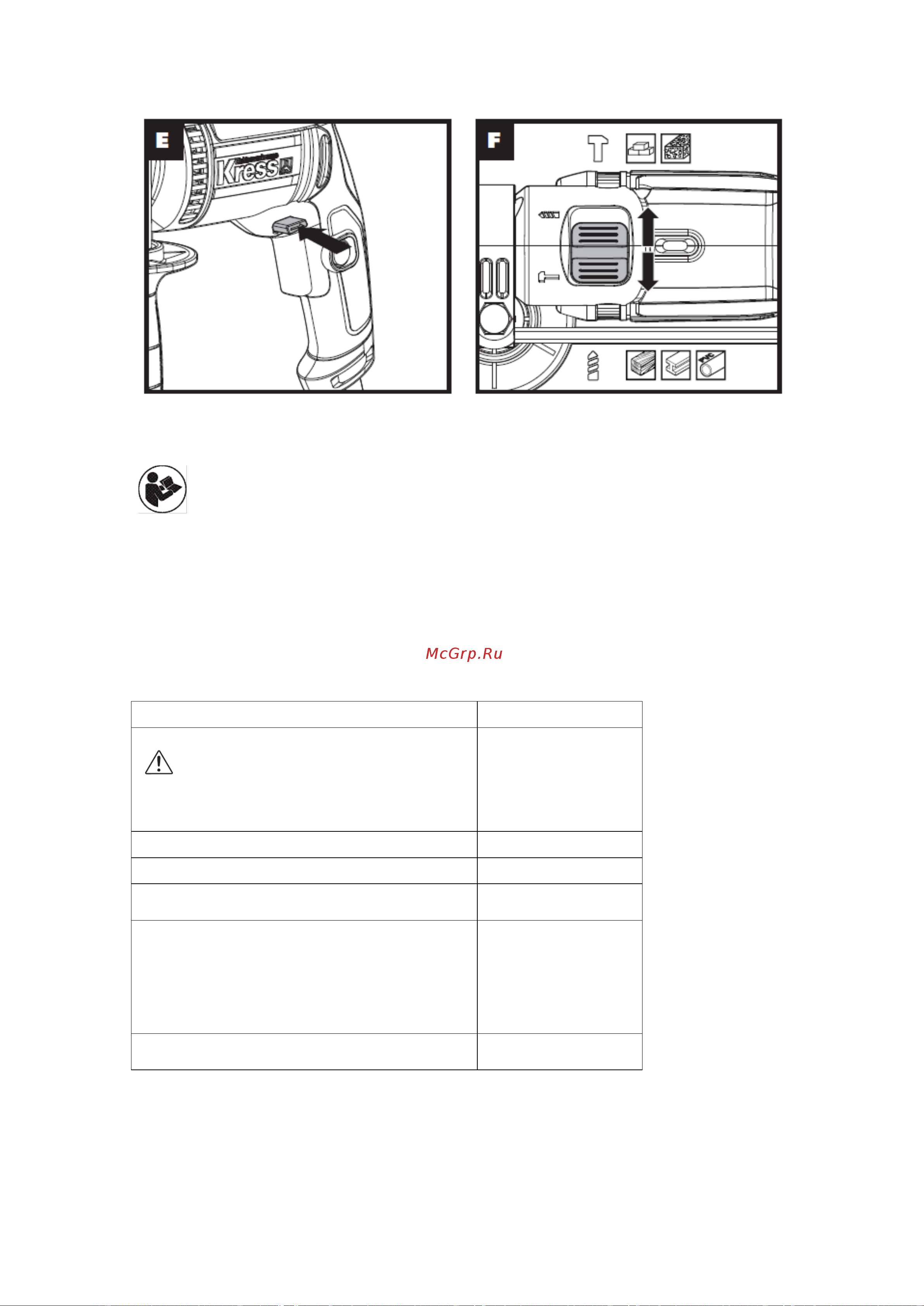 Kress KU310 [10/11] Инструкции по эксплуатации
