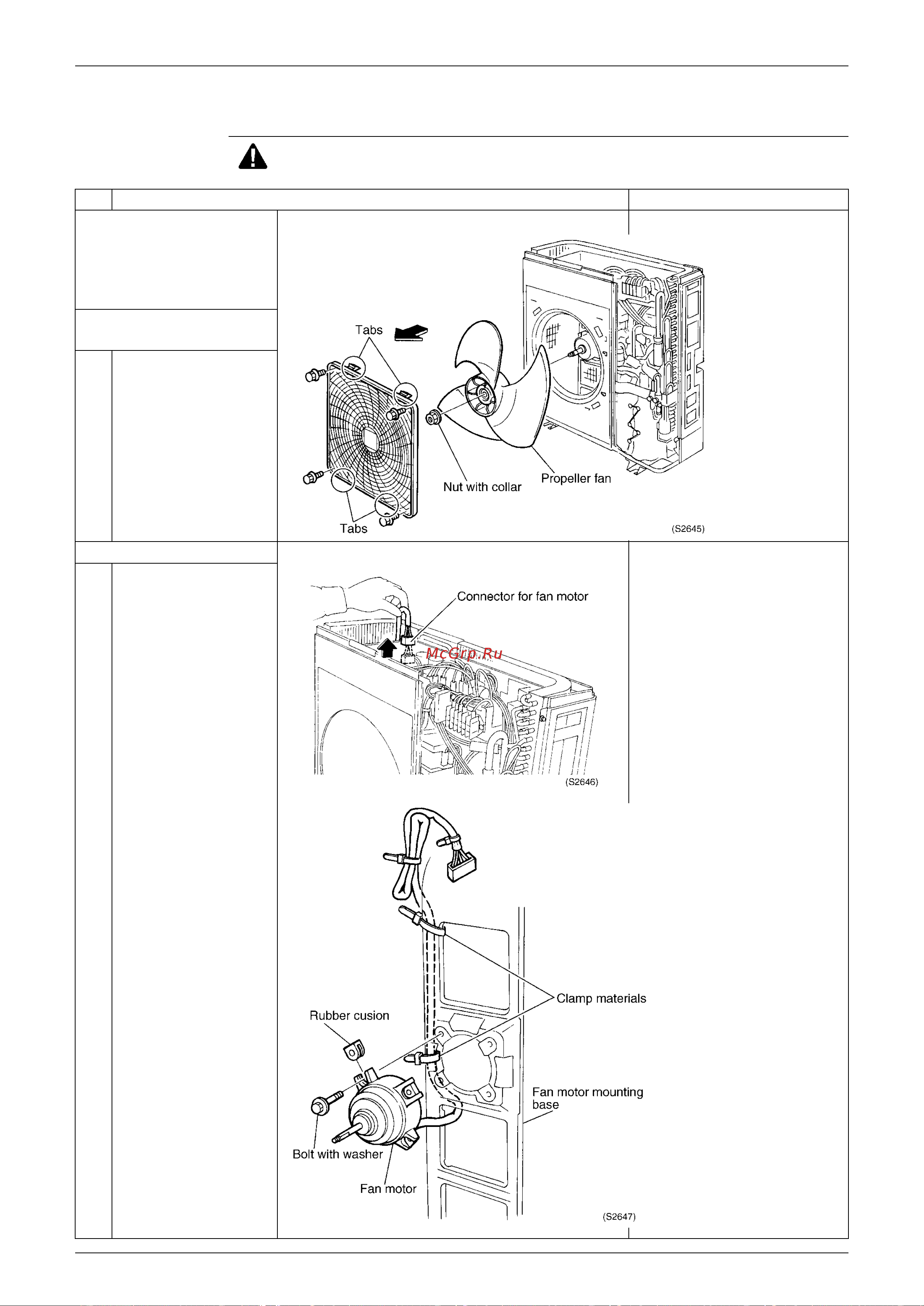 Daikin FHYCP125DVE [224/255] Removal of propeller fan and fan motor