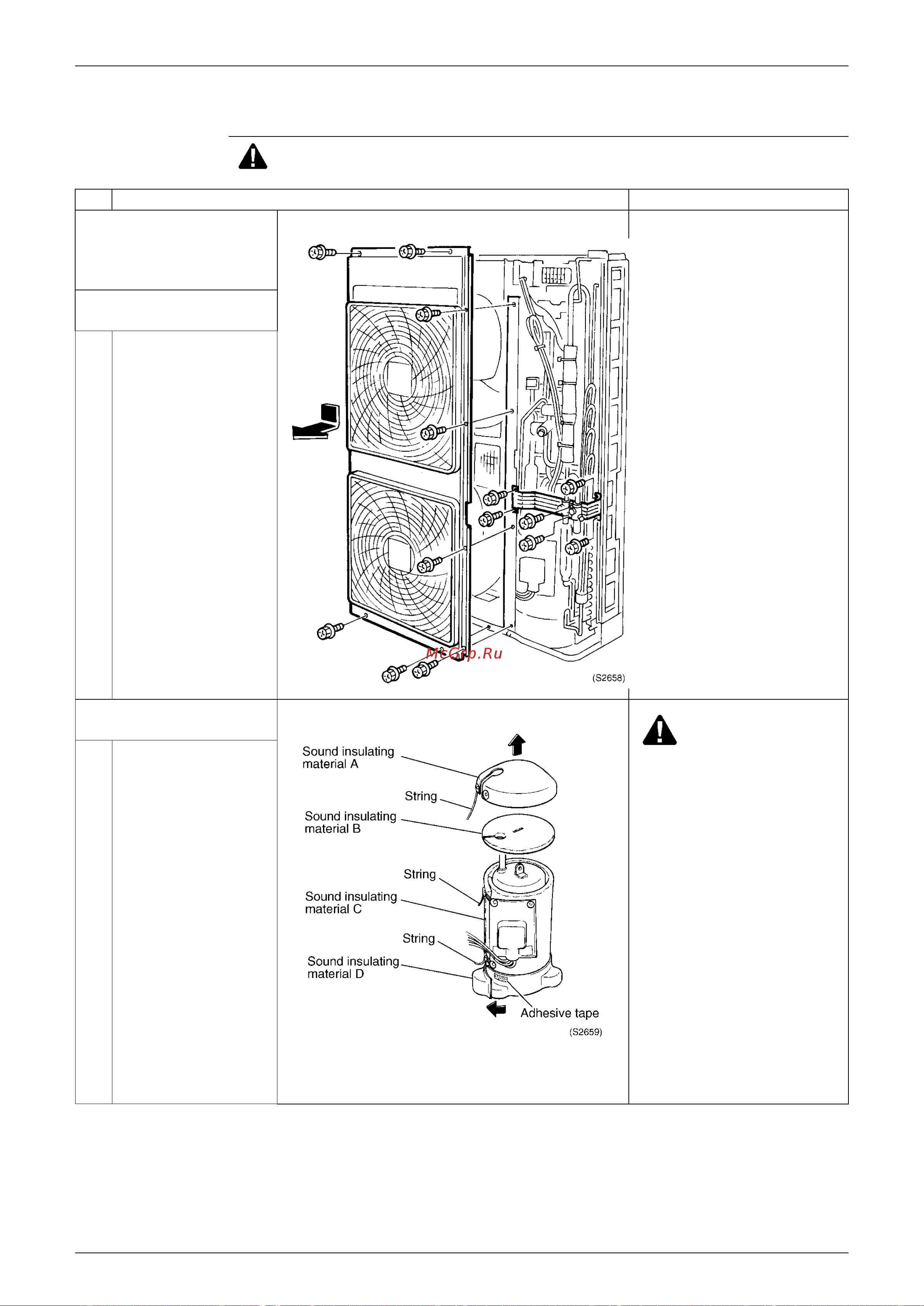 Daikin FAYP100BV1 [230/255] Removal of compressor for rzp100 140d