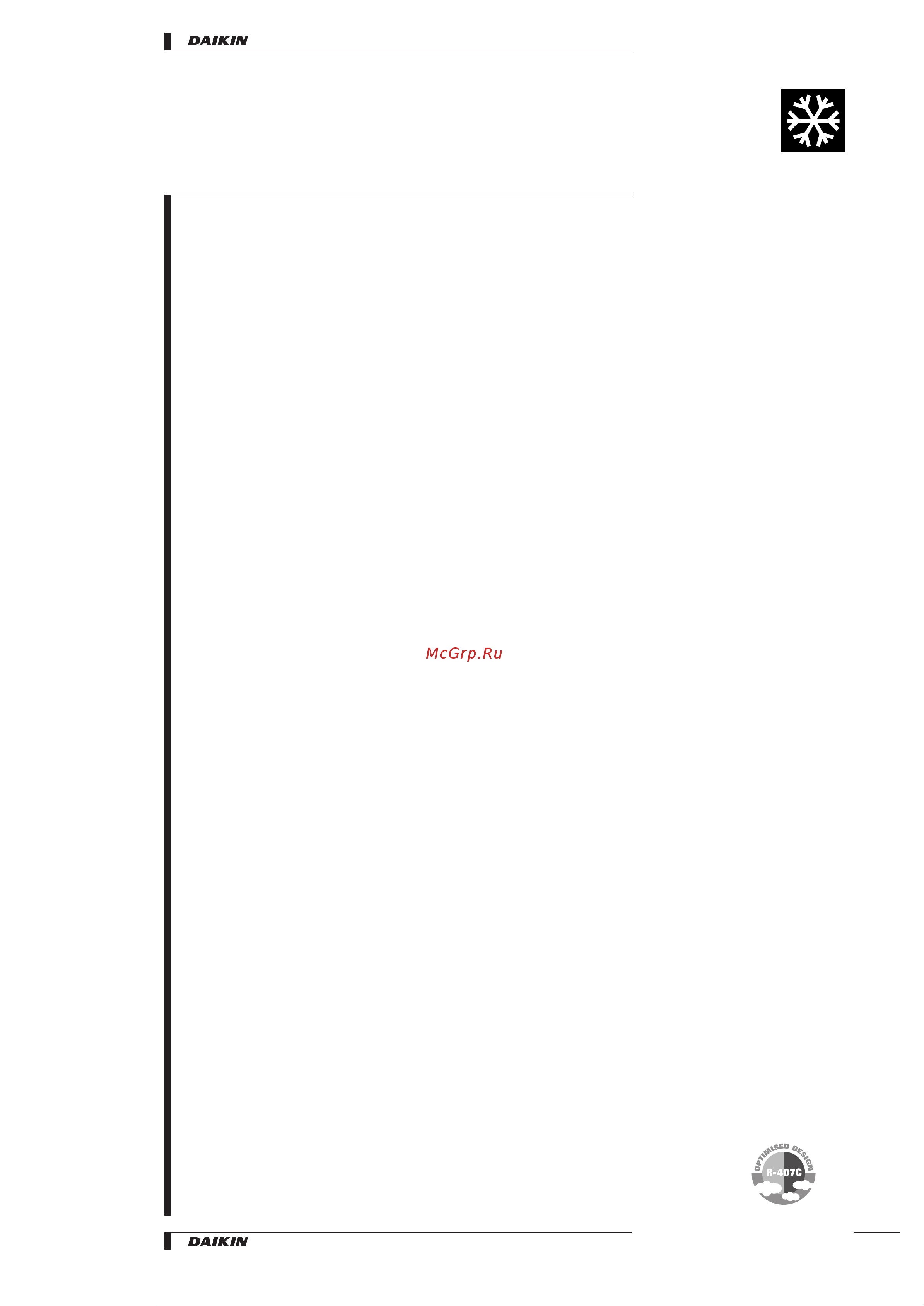 Daikin RP125B7W1 [3/48] Table of contents