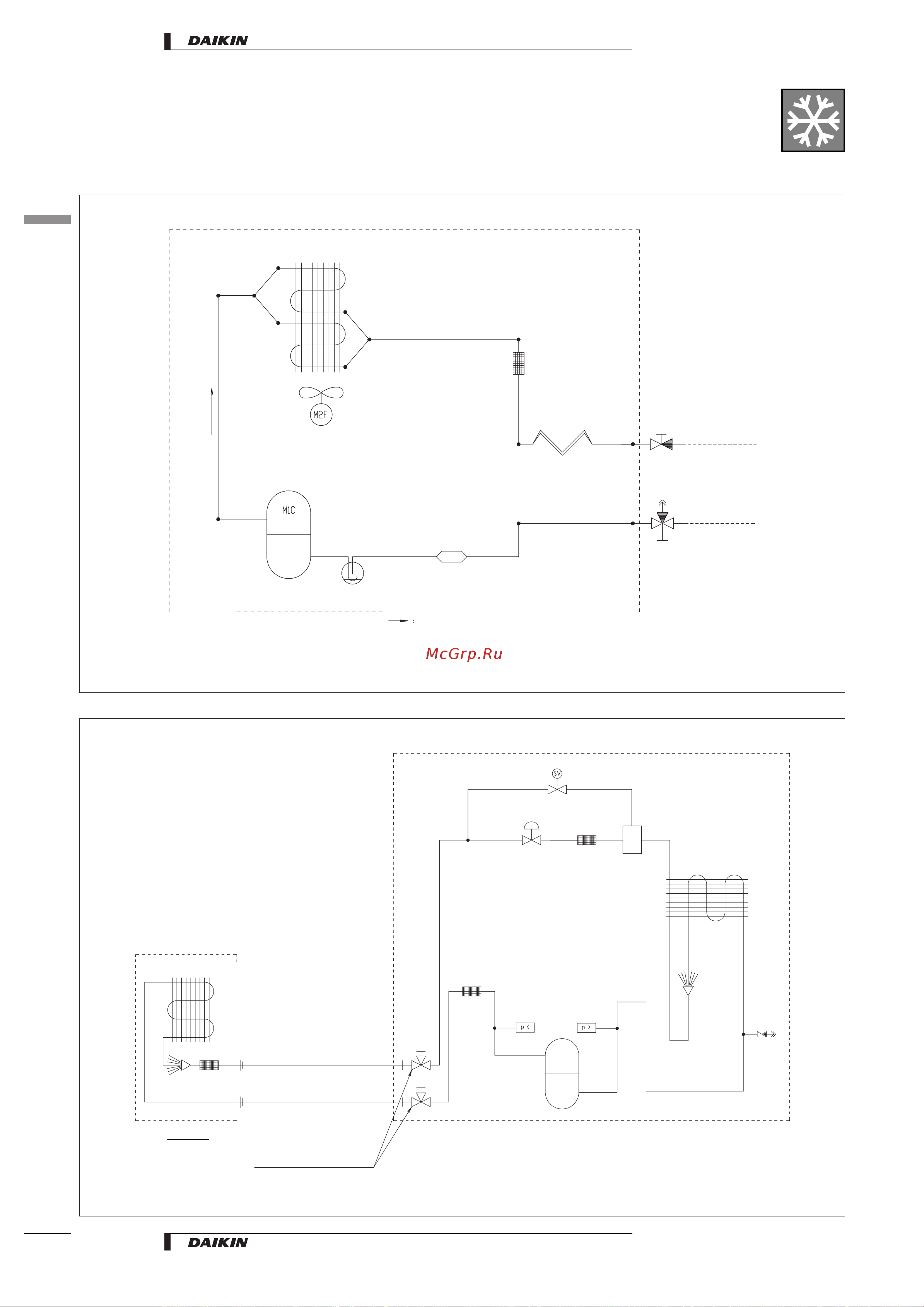Daikin RP125B7T1 [32/48] Piping diagrams