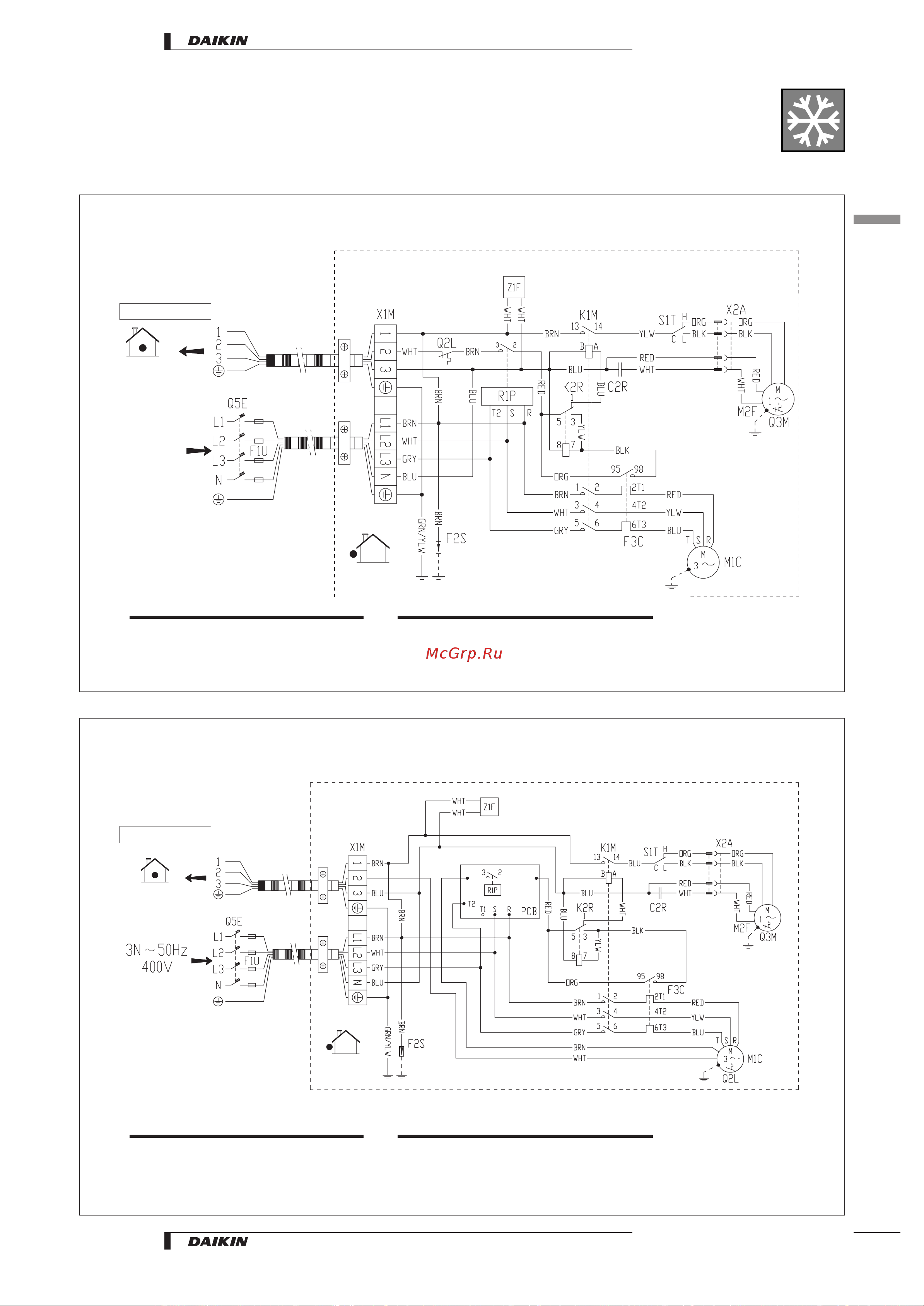 Daikin RP125B7W1 [35/48] Pair application r 407c r25 60gz7rp71 250b7