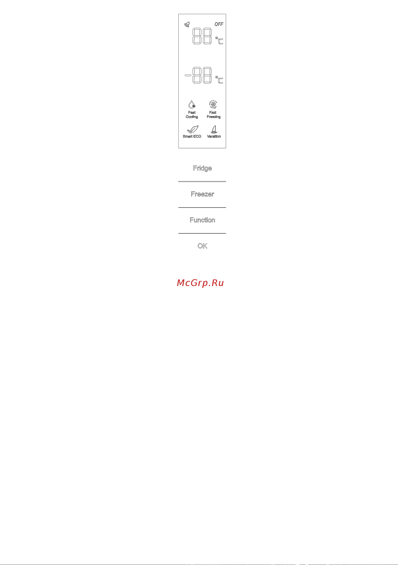 Biozone BZNF185-AFGDBL [11/20] Настройка температуры