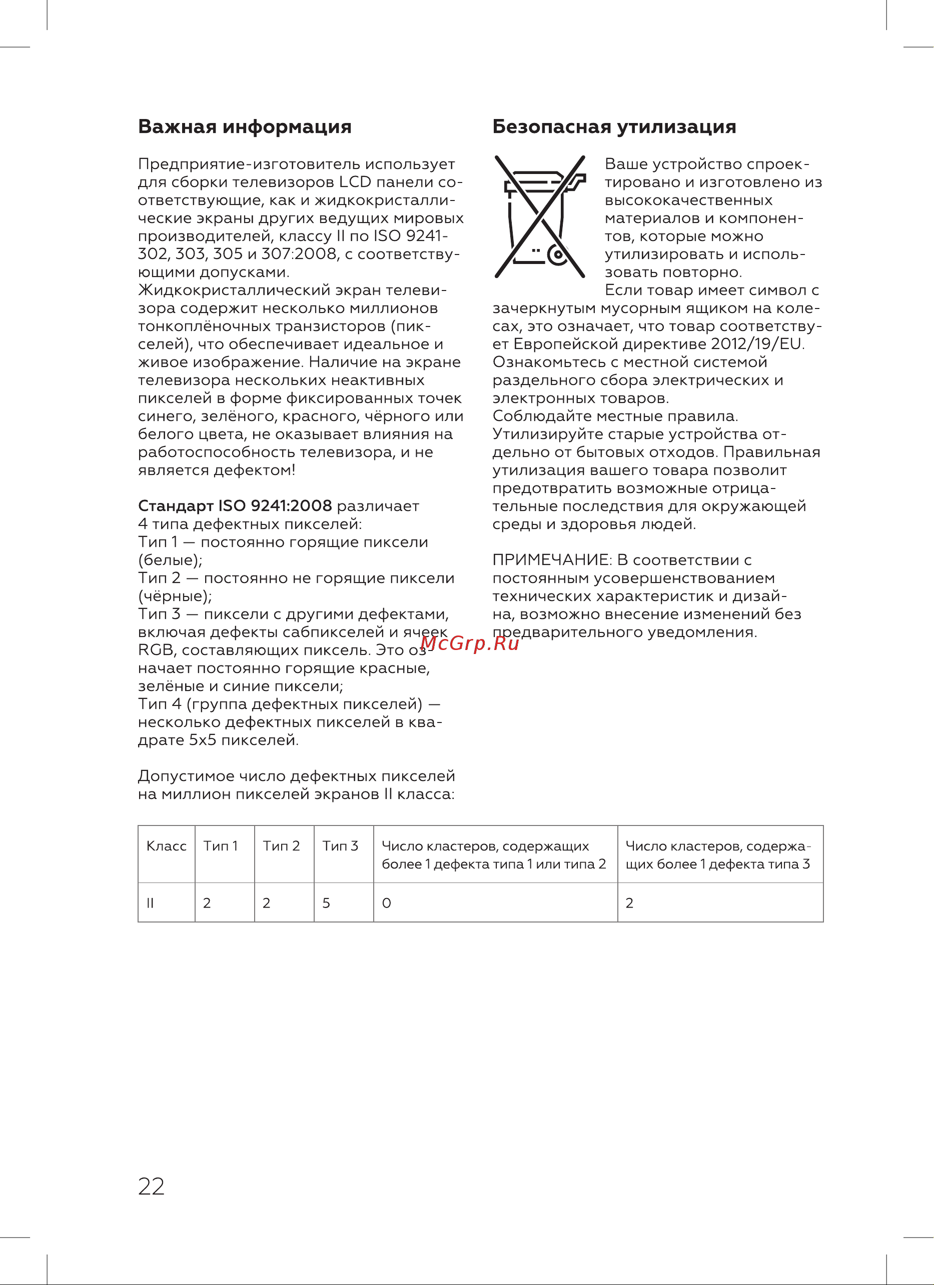 Blackton 4304B [24/28] Важная информация безопасная утилизация