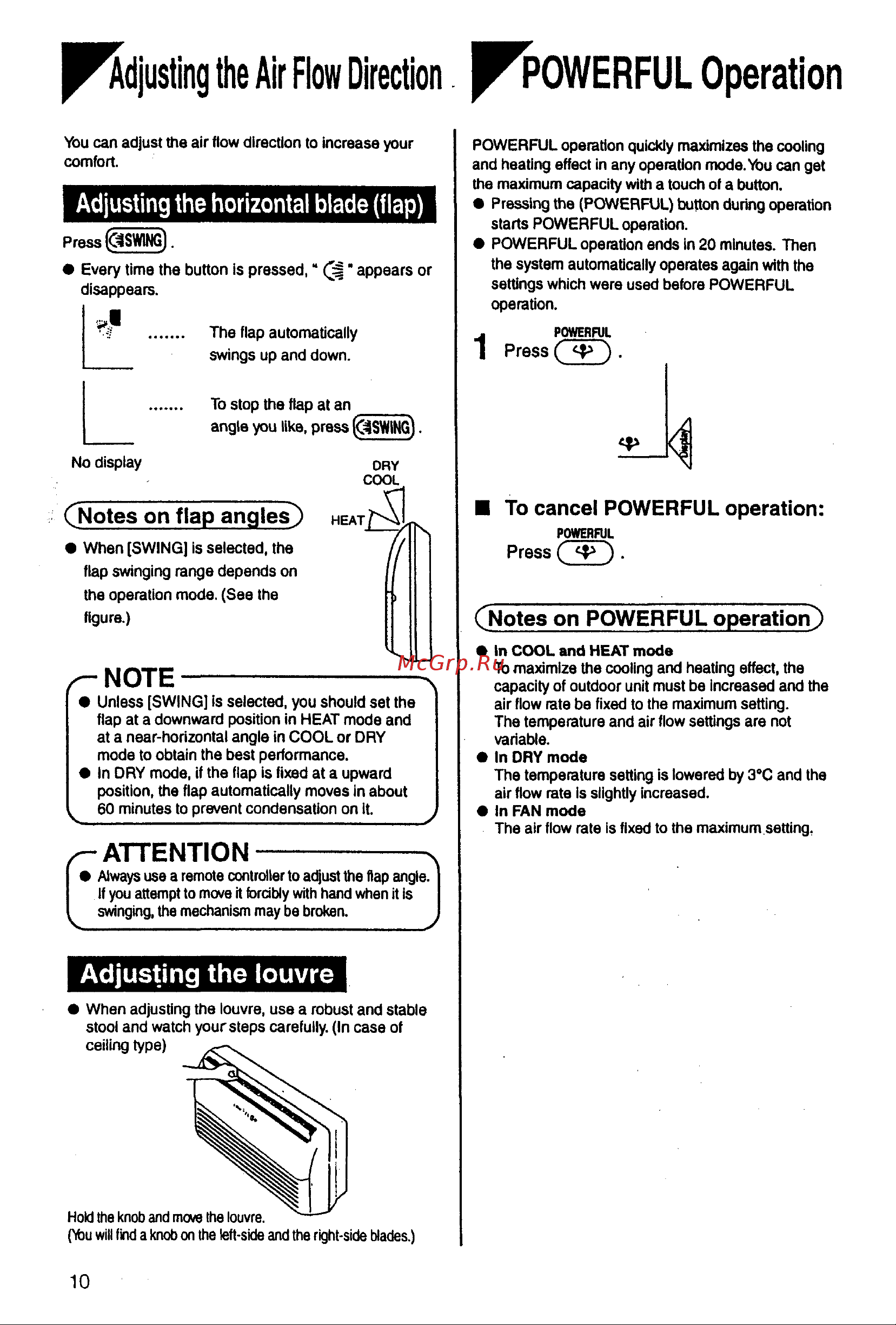 Daikin FLY40GAV1NB [11/19] Powerful operation