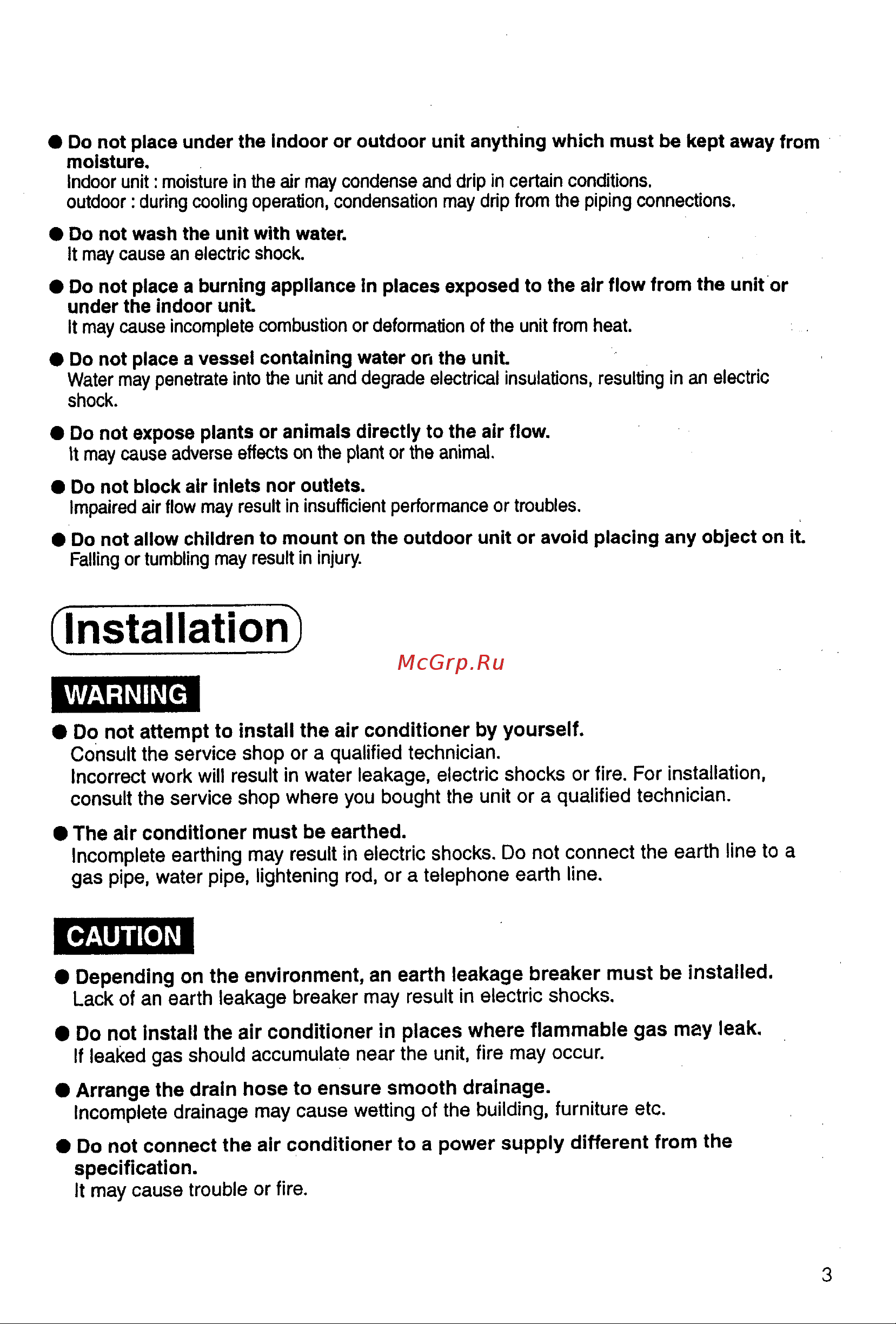 Daikin FLY40GAV1NB [4/19] Installation
