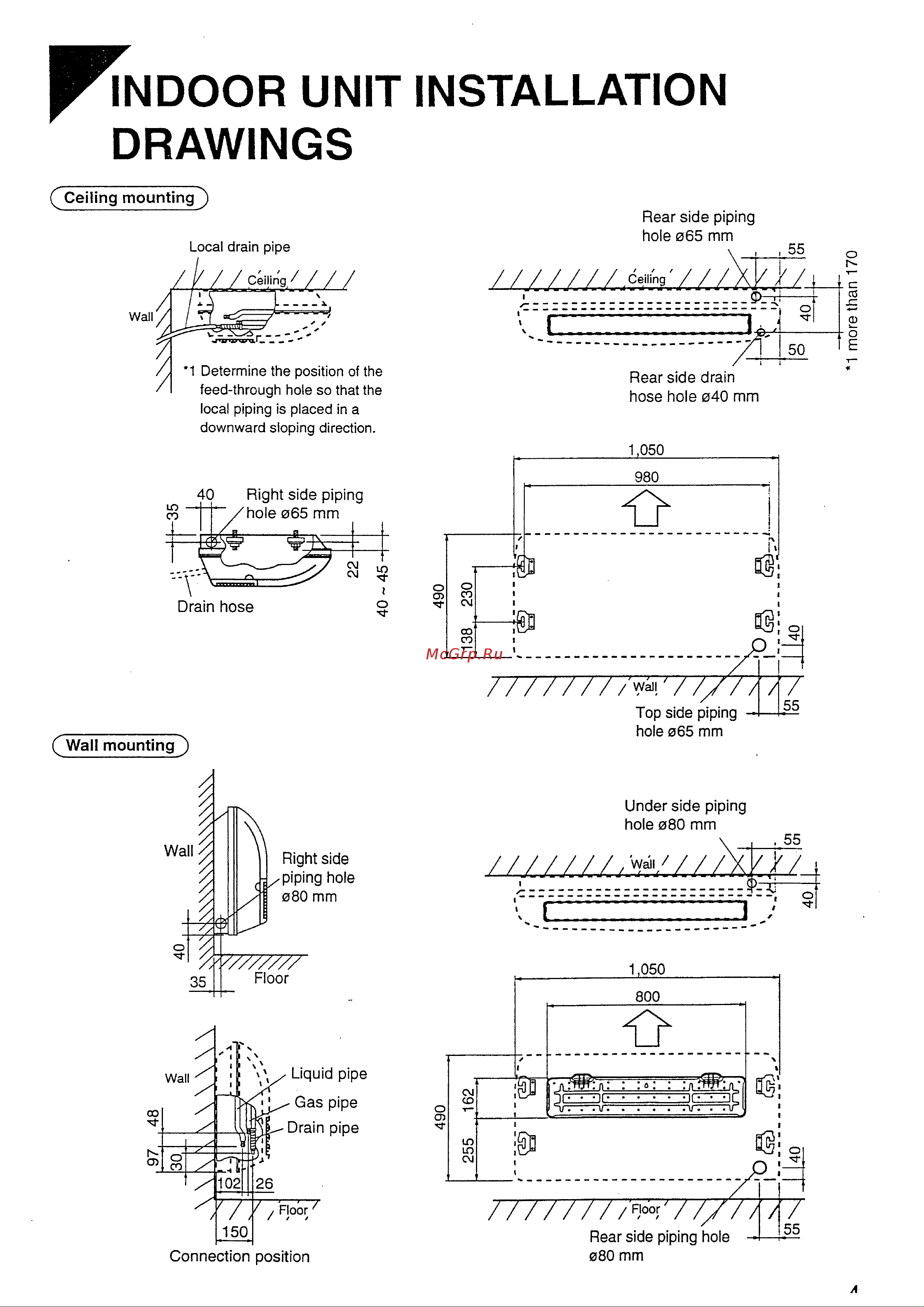 Daikin FLY22GAV1NB [7/13] Drawings