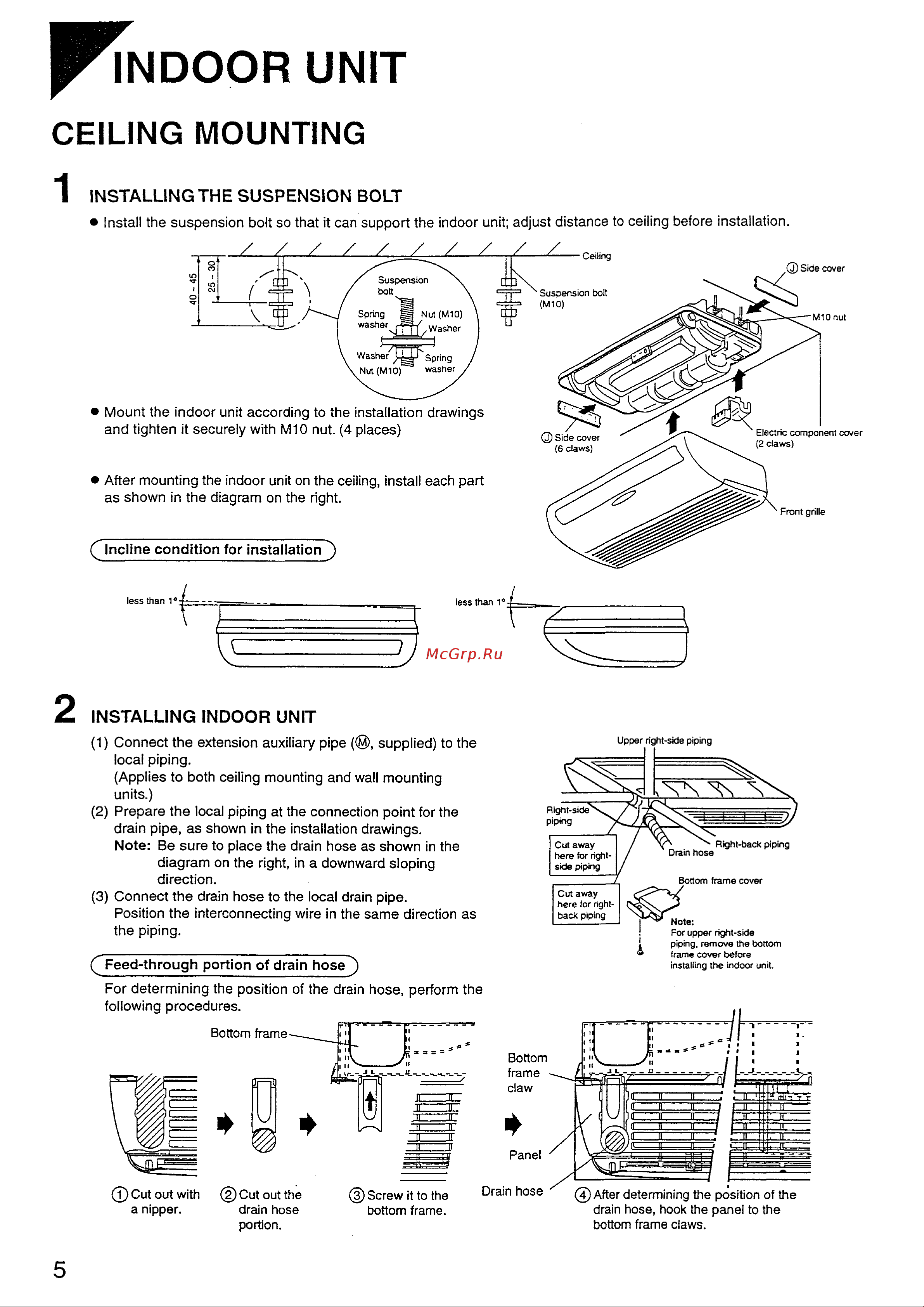 Daikin FLY45GAV1NB [8/13] Indoor unit