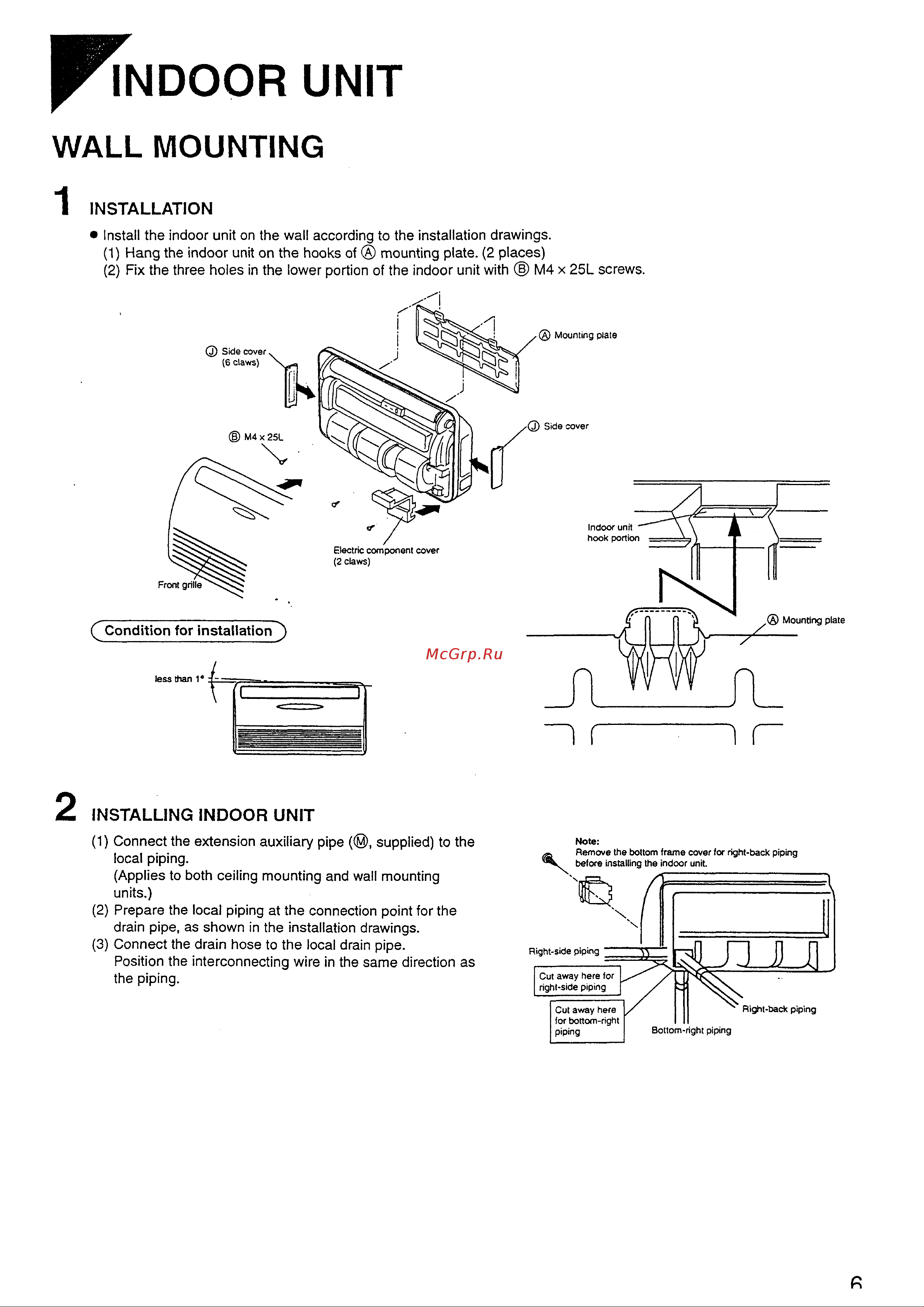Daikin FLY22GAV1NB [9/13] Installation