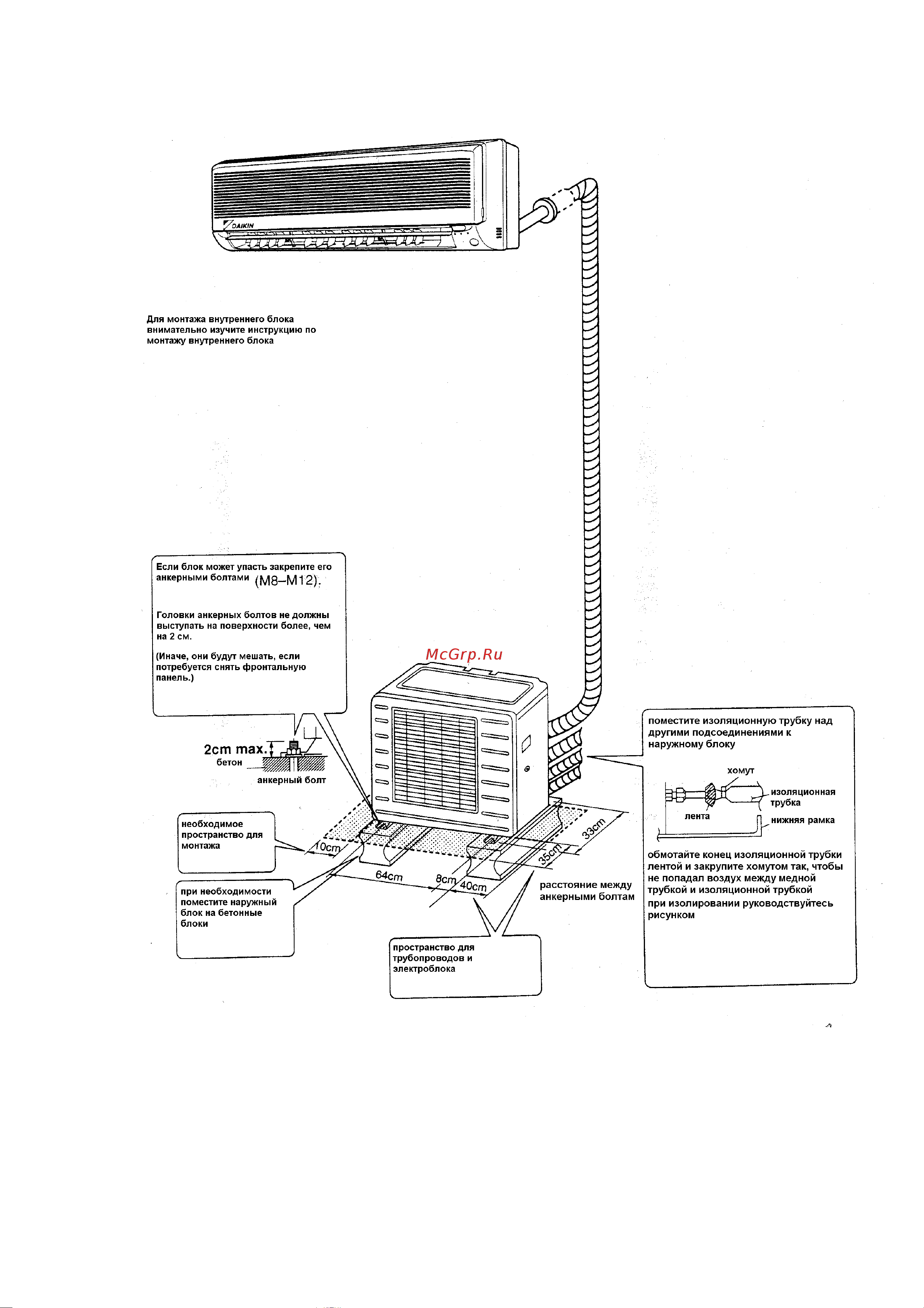Daikin 4МХ80HV1NB Инструкция по монтажу онлайн [5/18] 602956