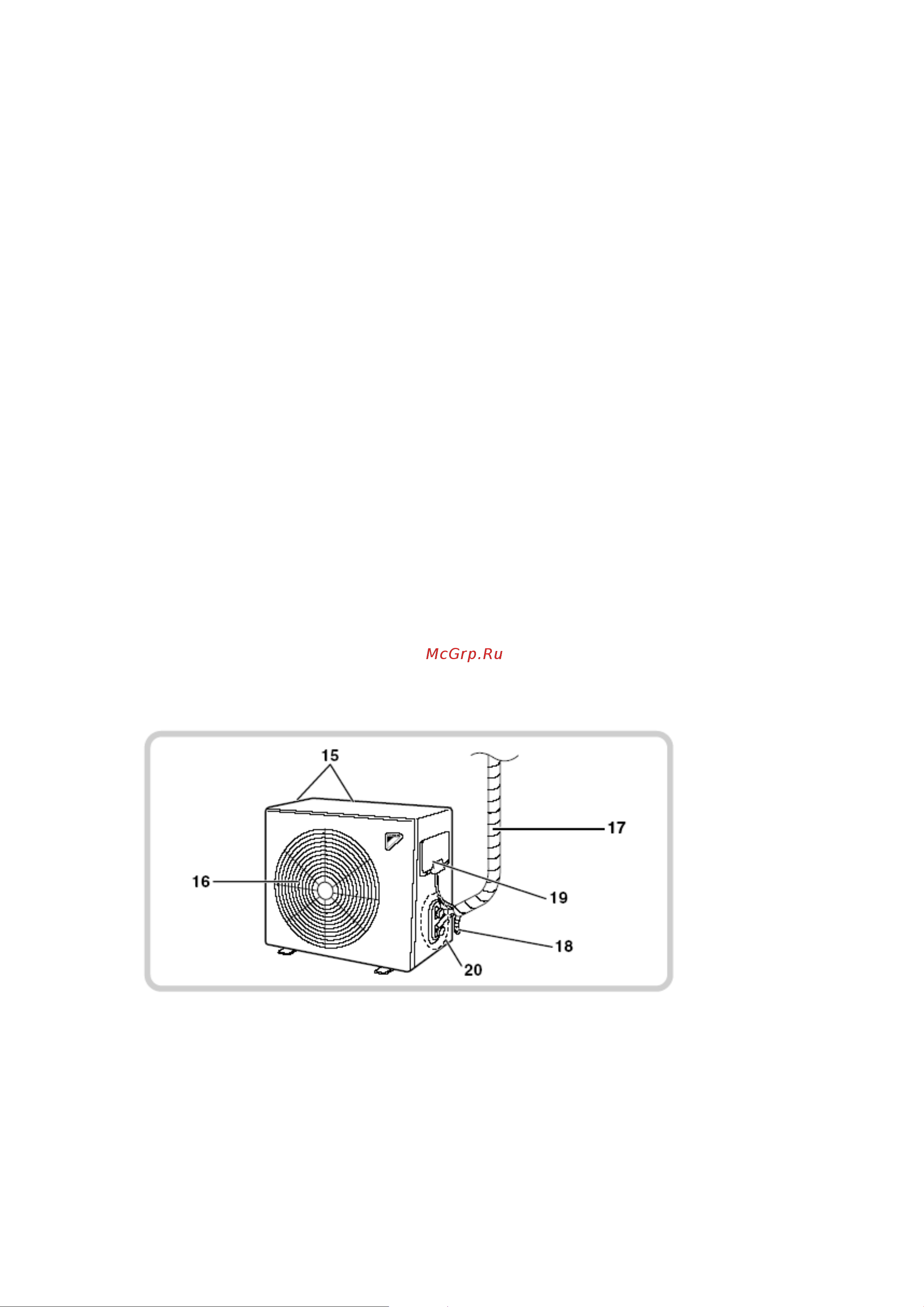 Daikin FT50BVM [9/31] Наружный блок