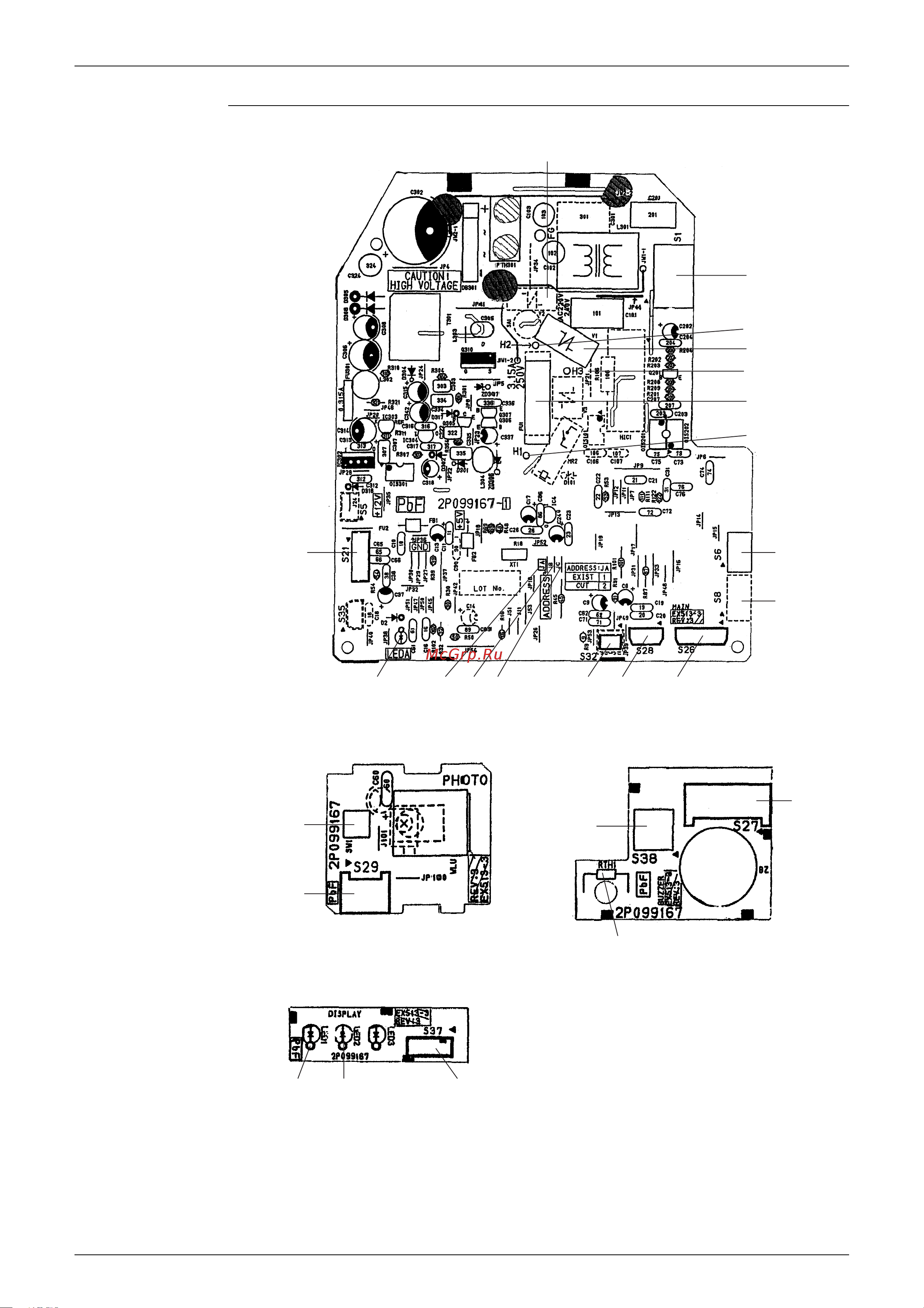 Daikin R50BVL [20/107] Pcb detail pcb 1 control pcb