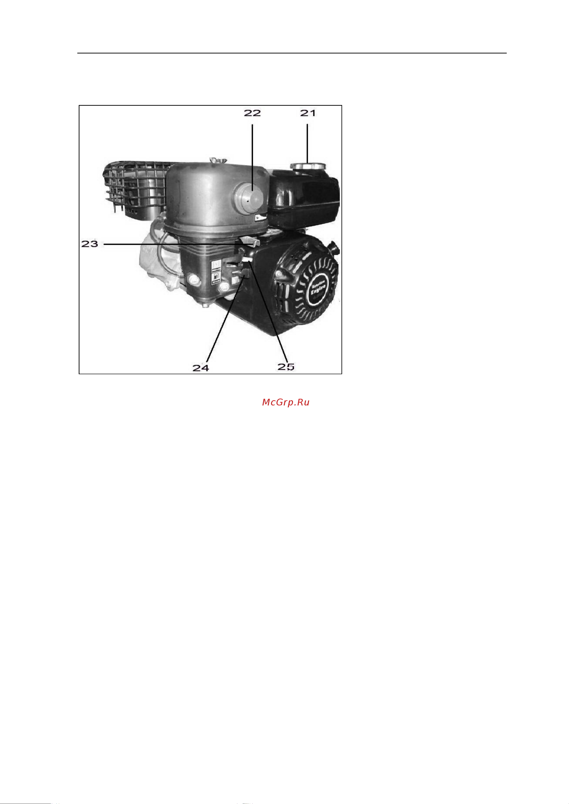FUXTEC SF210 [15/36] Положение частей двигателя