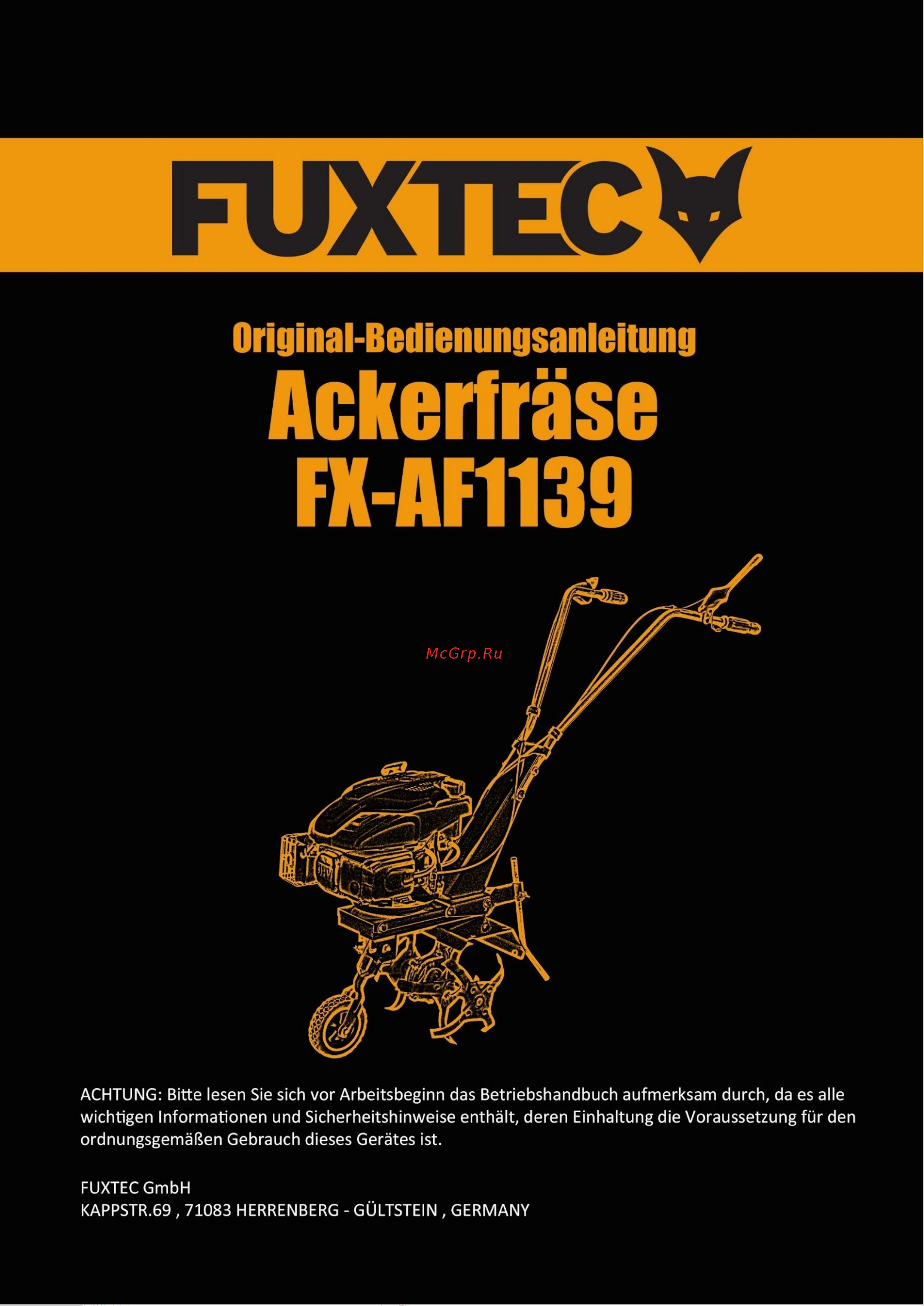 FUXTEC FX-AF140 Инструкция по эксплуатации онлайн