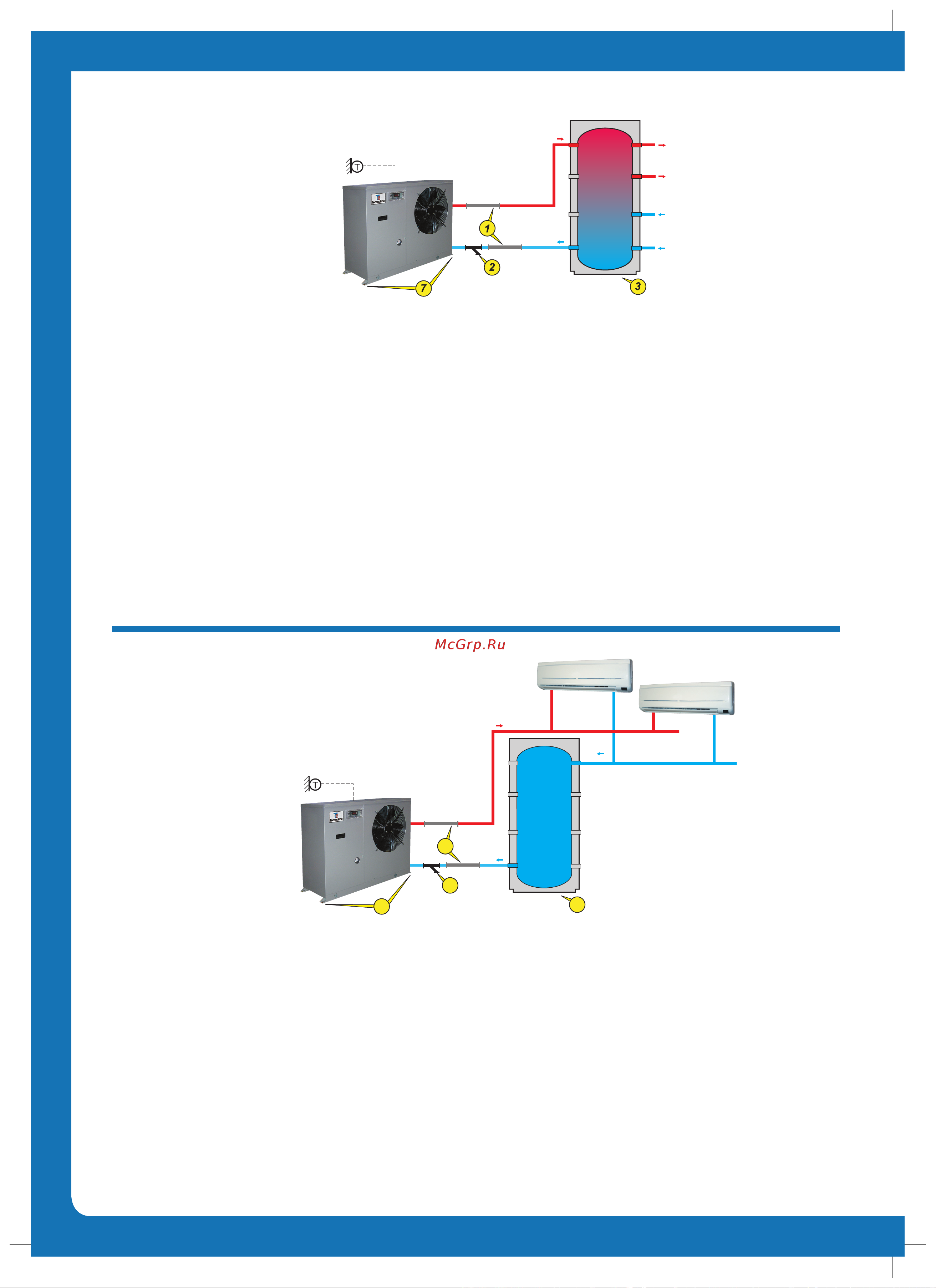Tecnoclima SR/K 150 [60/112] Тепловой насос соединенный с сетью низкотемпературных фанкойлов
