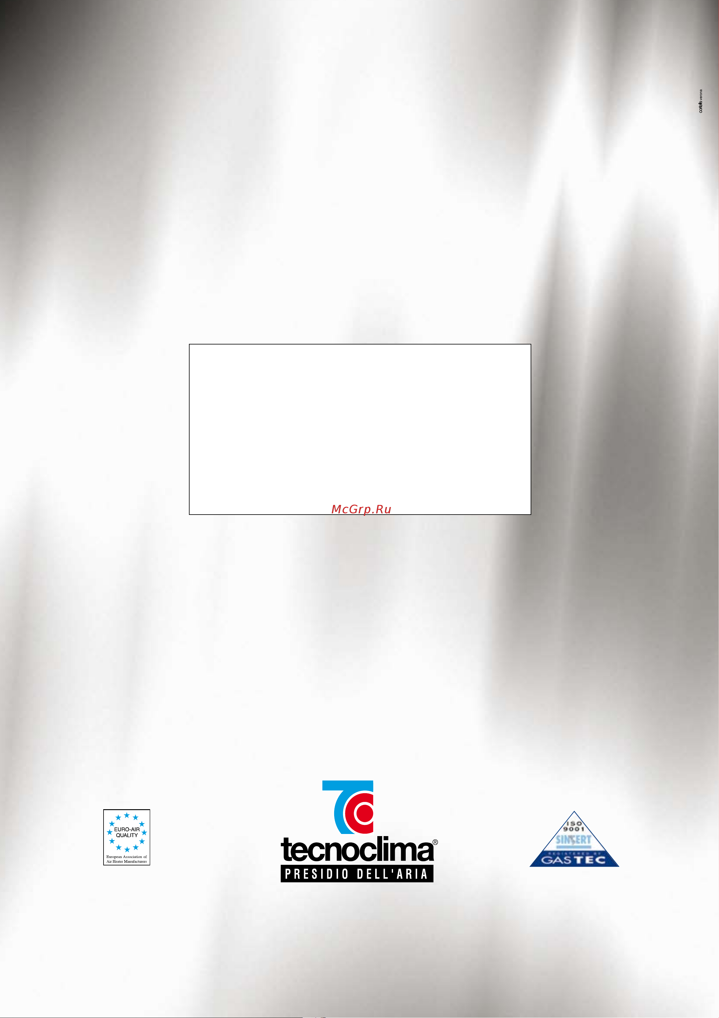 Tecnoclima TCO 770 DF Каталог онлайн [28/28] 603269