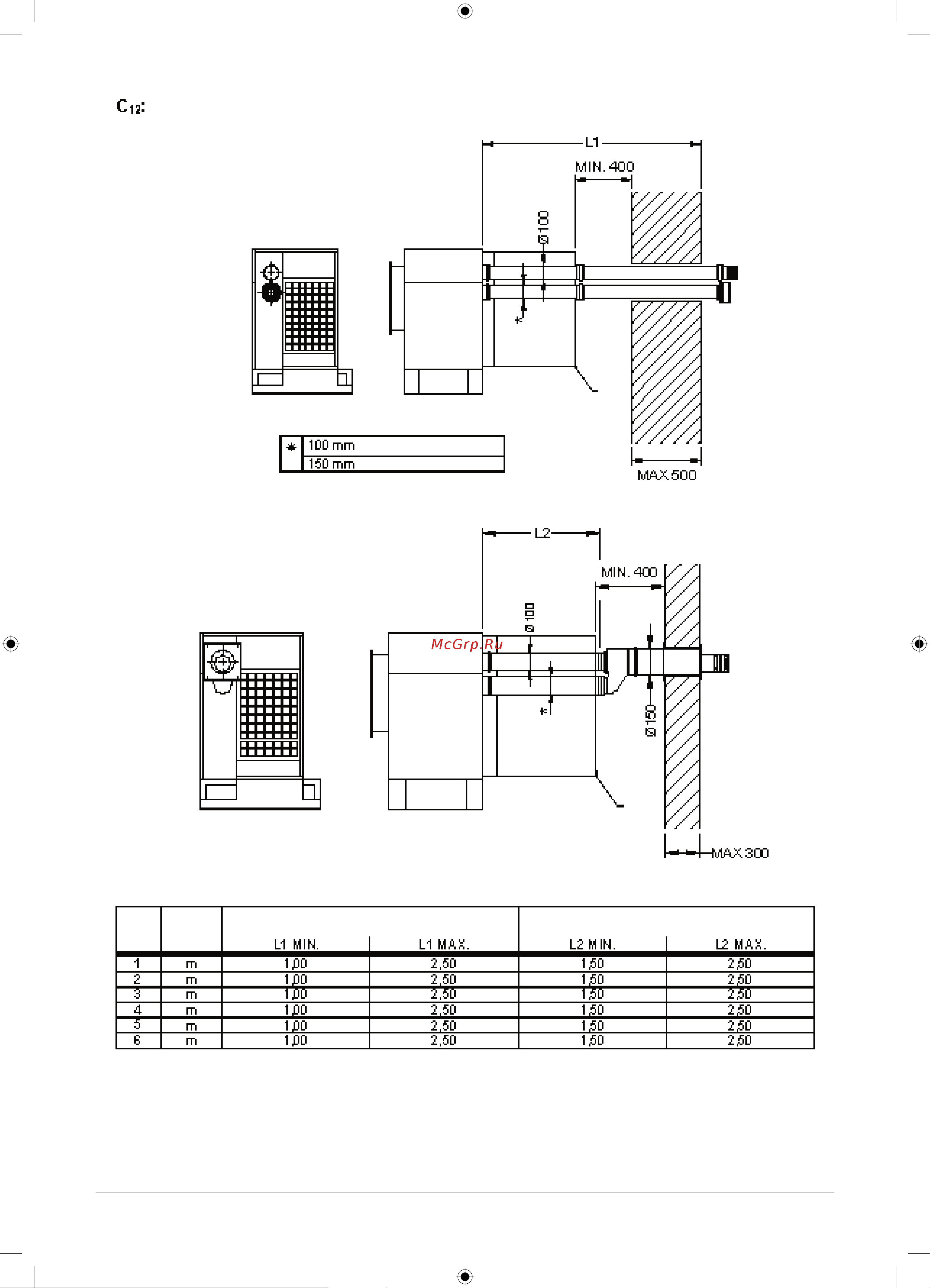Tecnoclima UTC/K 104 [31/48] До 2 50 1 50 2 50