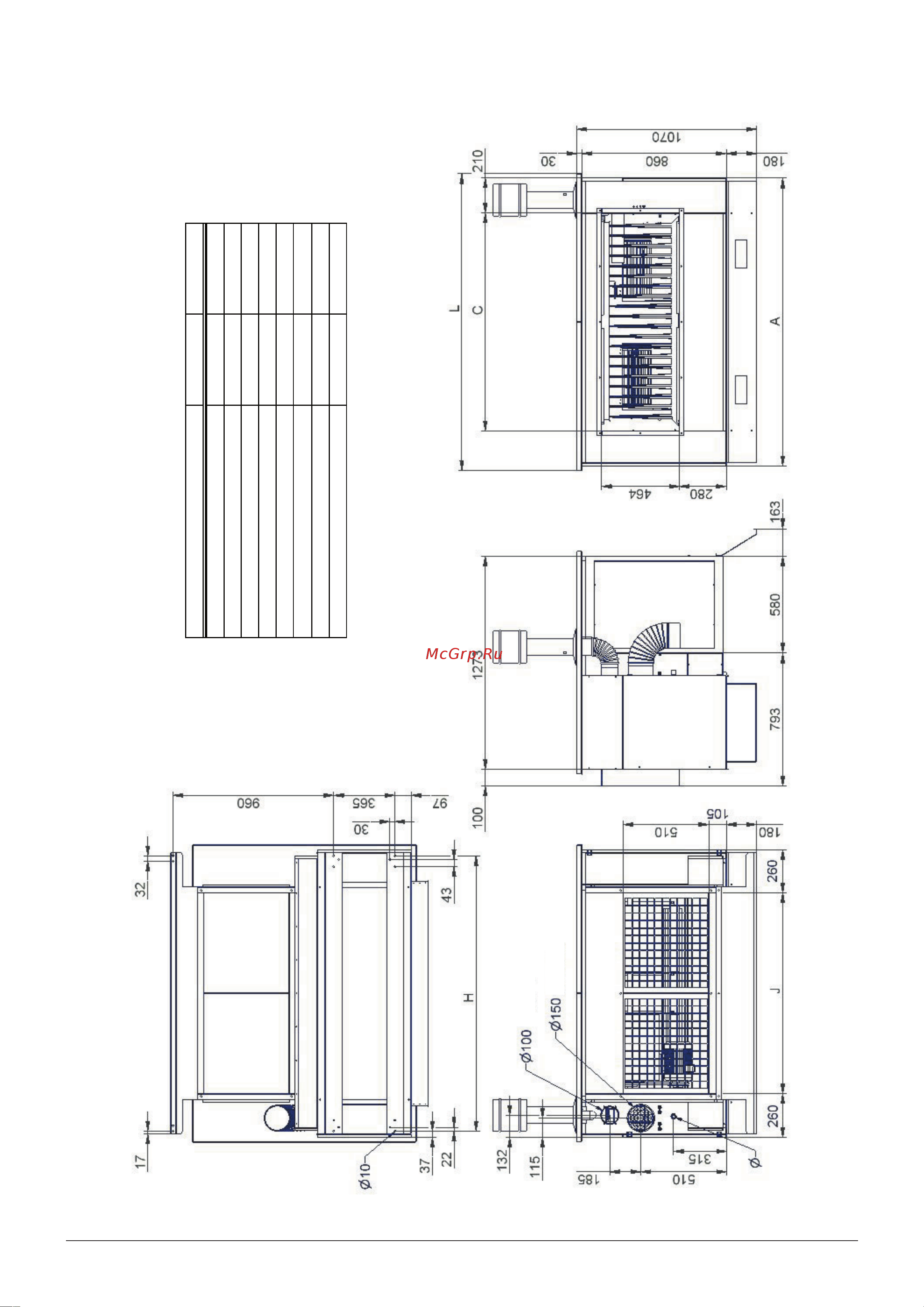 Tecnoclima UTK 46-2 [11/12] 6 тип воздухонагревателей