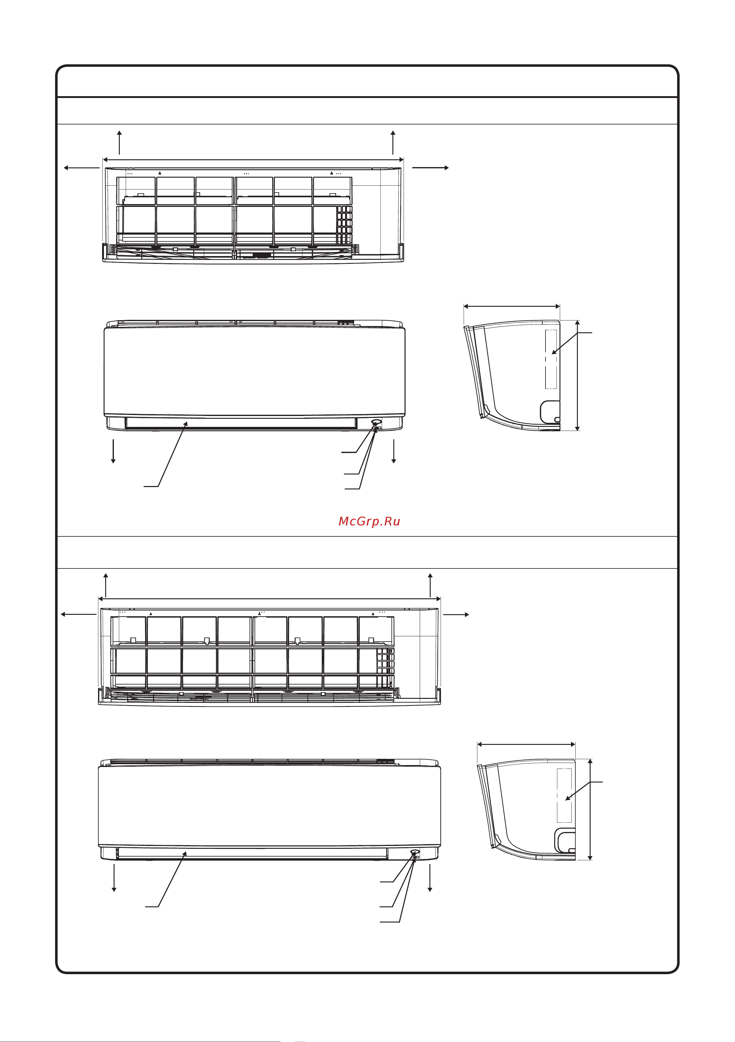 Daikin ATXC35BV1B [228/320] Omtrek afmeting