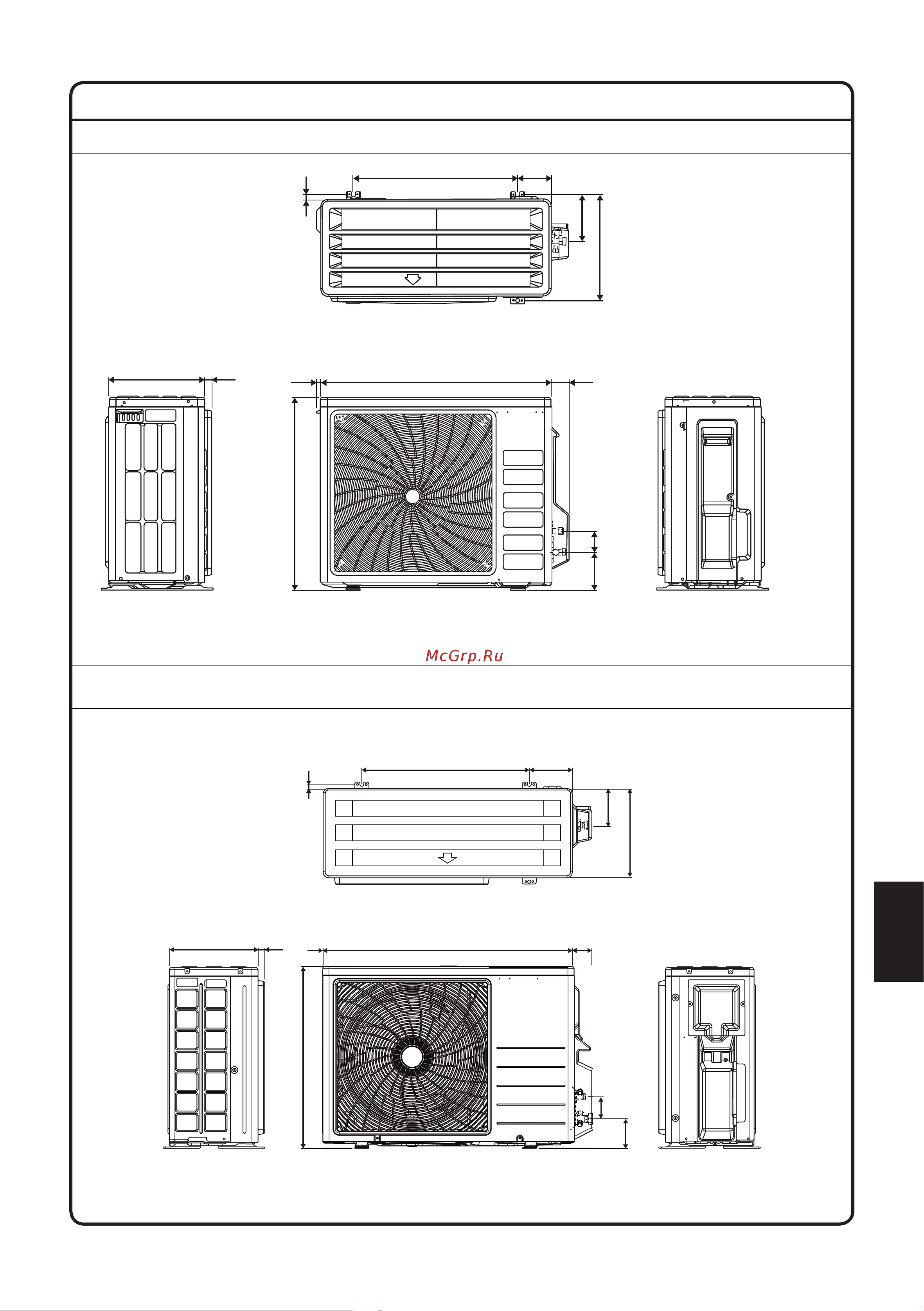Daikin ATXC25BV1B [229/320] Omtrek afmeting