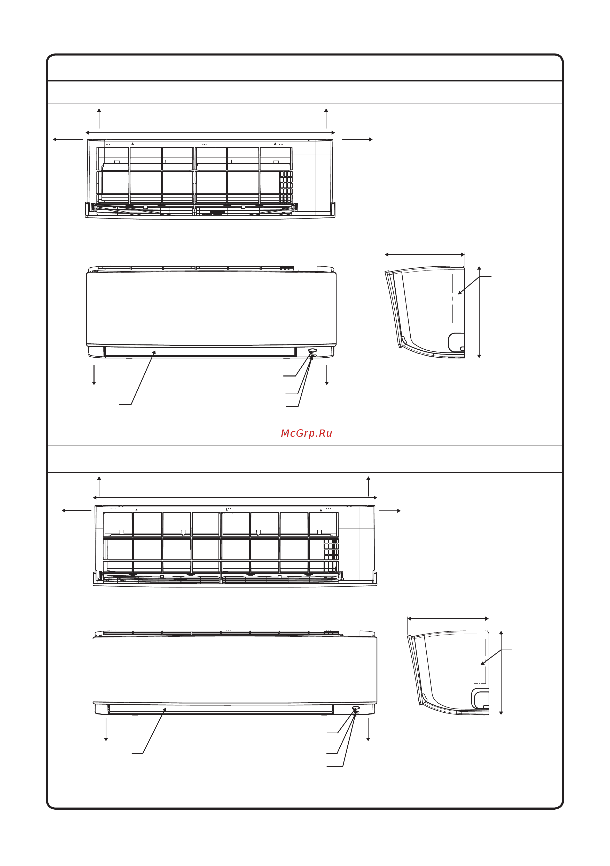 Daikin ARXC50BV1B [4/320] Outline dimension