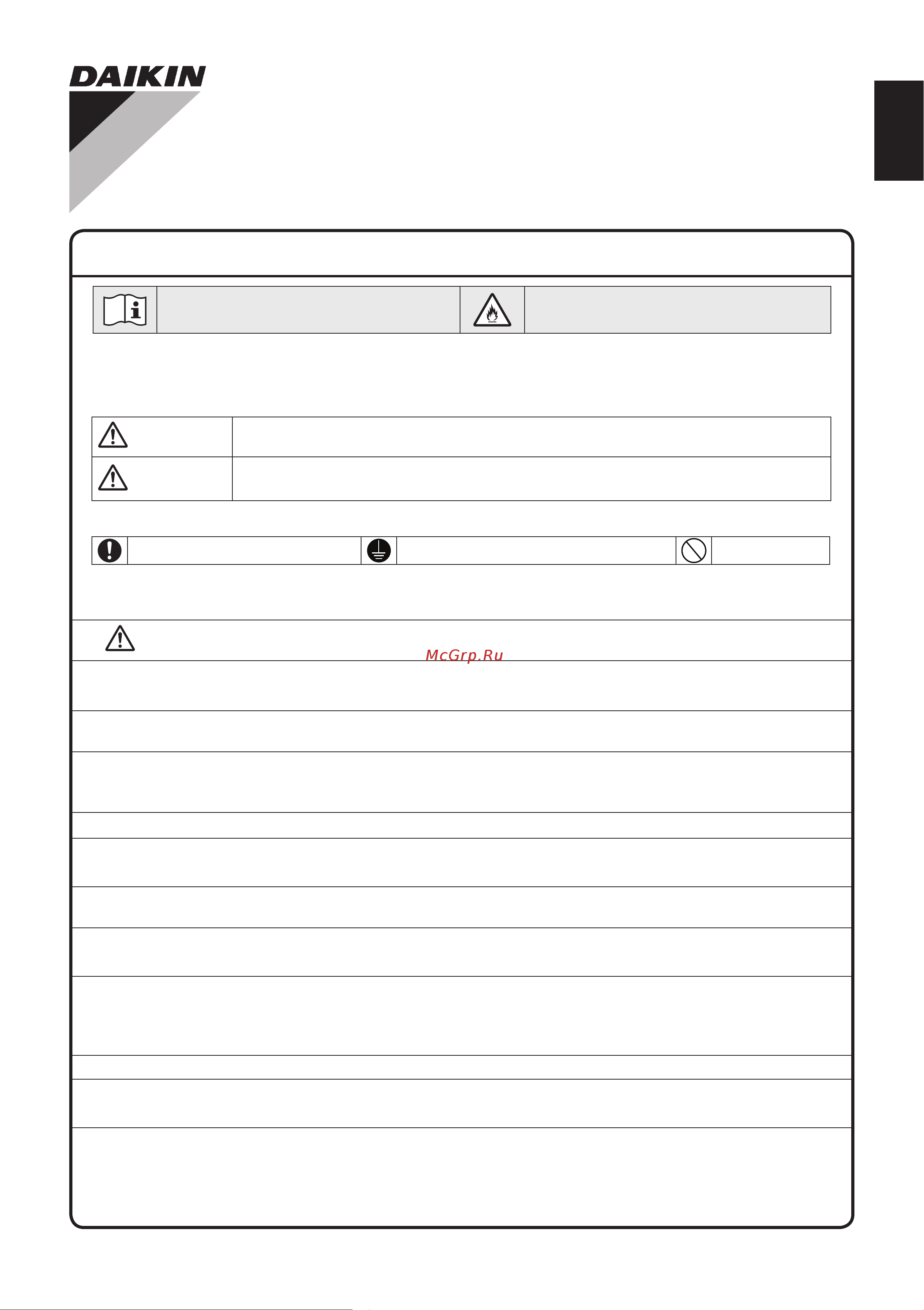 Daikin ATXC60BV1B [7/320] Installation manual