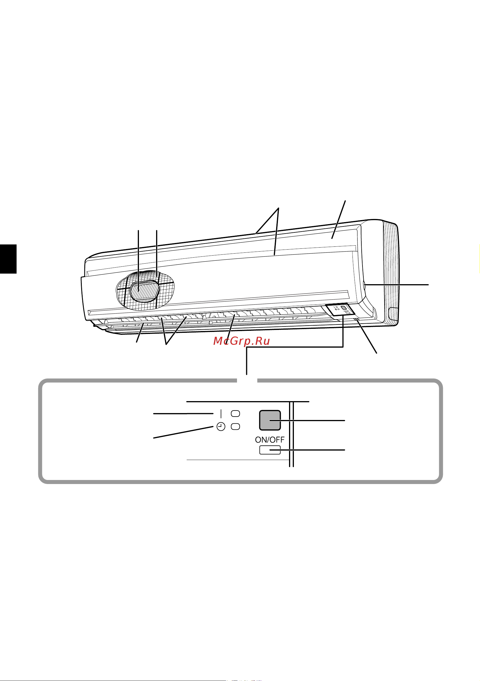 Daikin FTD50FV1K [5/24] Names of parts