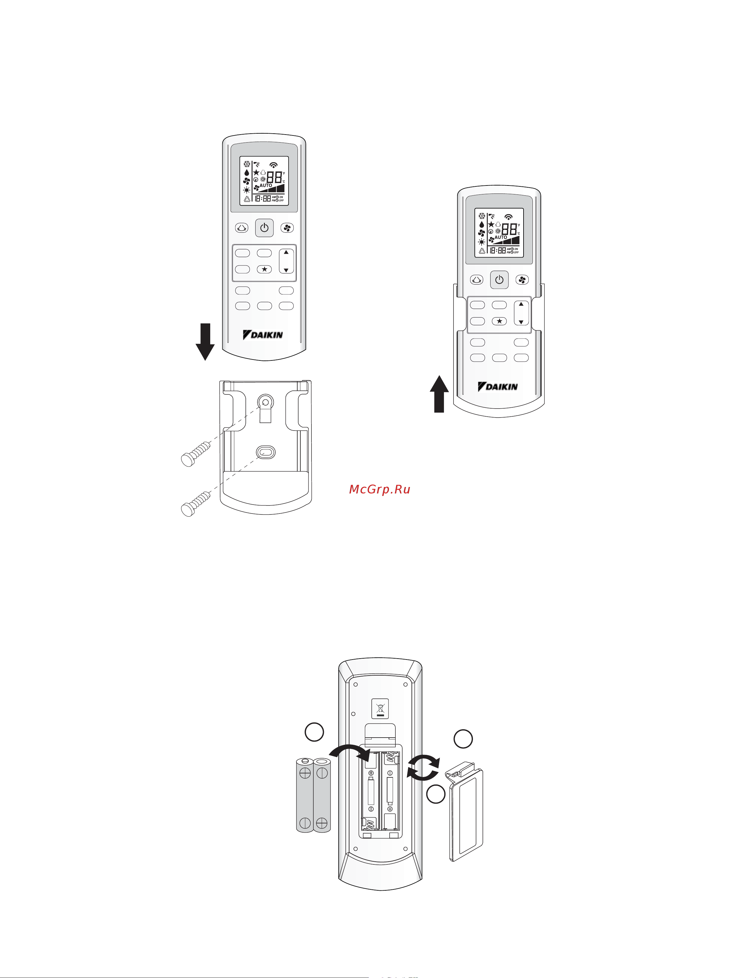 Daikin RD60JEY1K [3/7] How to mount onto the wall