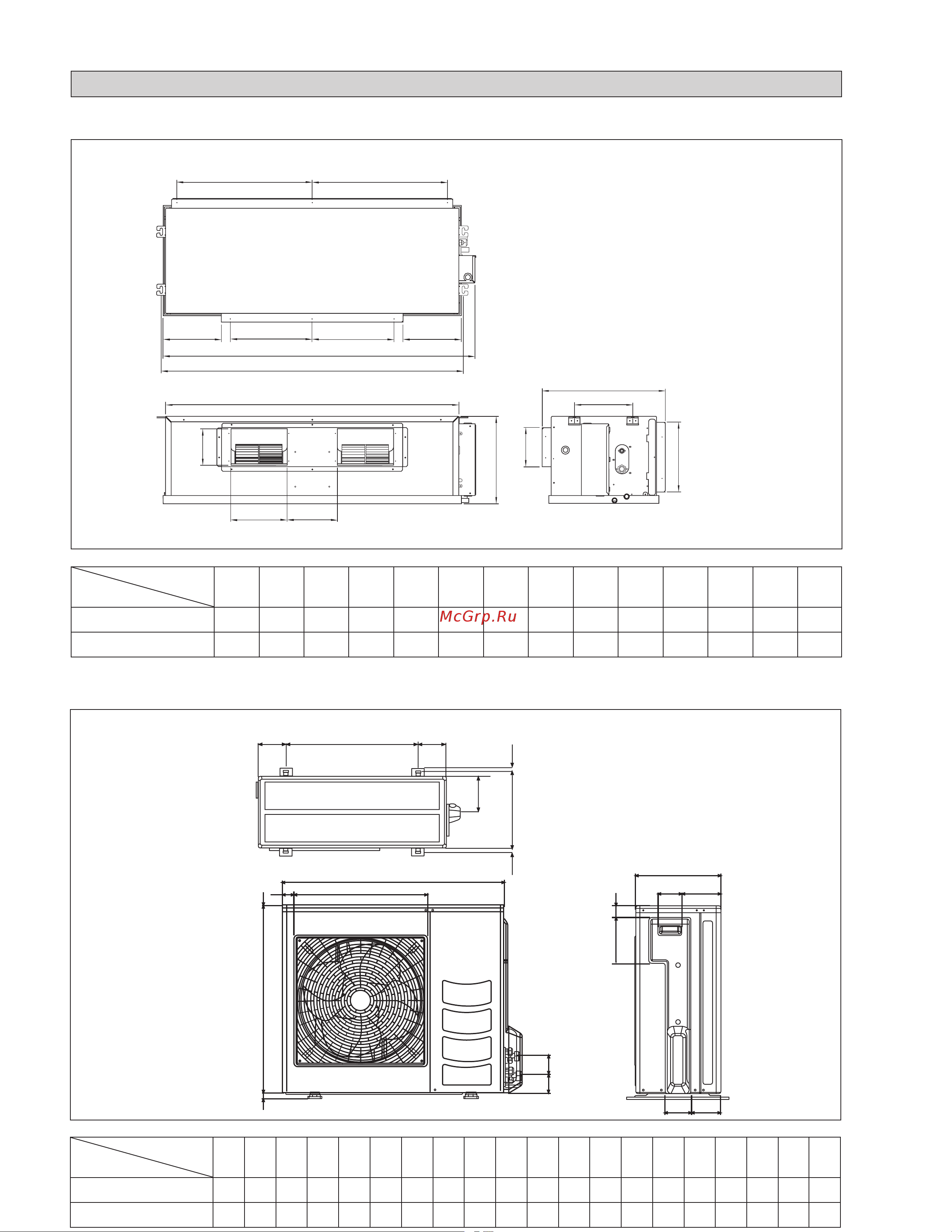 Daikin FDM40JEV1K [4/24] Outline and dimensions