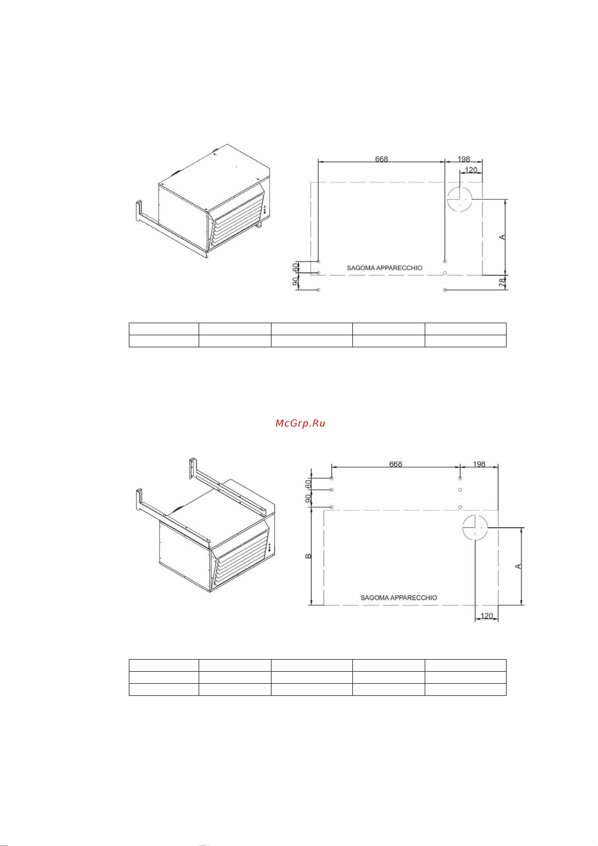 Tecnoclima MJ 30-4 DELUXE [31/57] Схема сверления отверстий для установки аппарата на наружной периметральной стене с рис 3