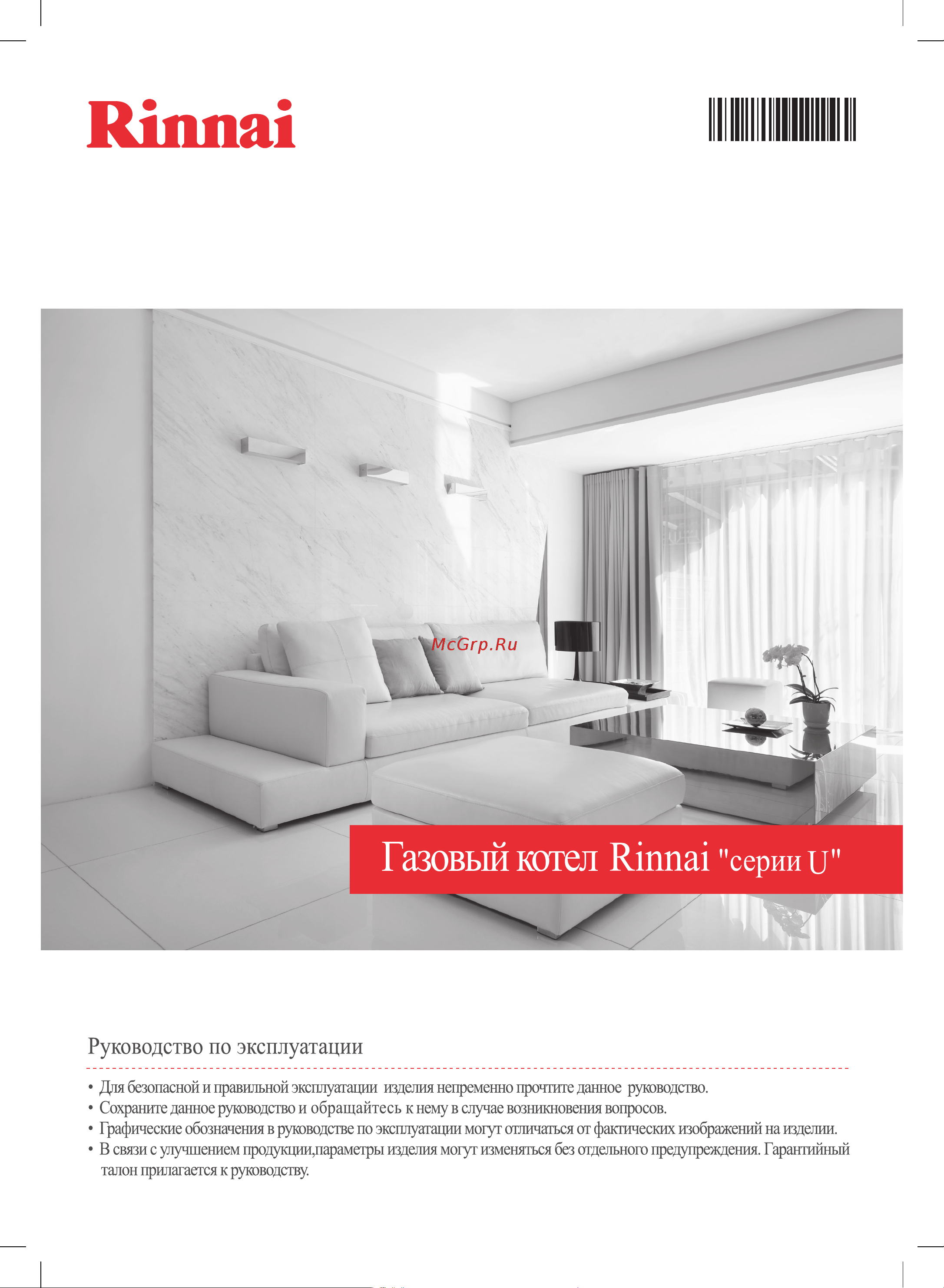 Rinnai BR-U42 Инструкция по эксплуатации онлайн