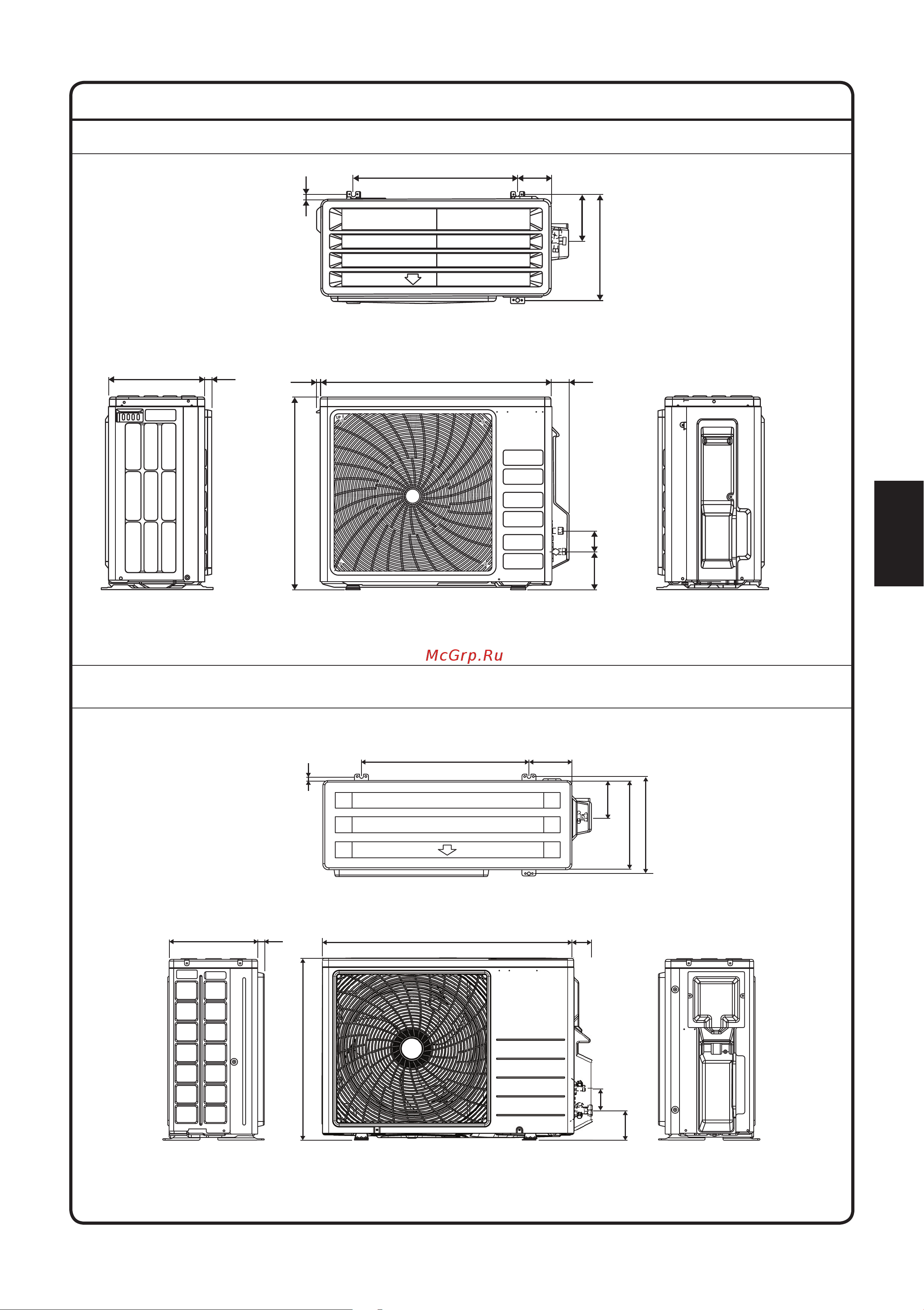 Daikin RXC50BV1B [117/320] Dimension extérieure